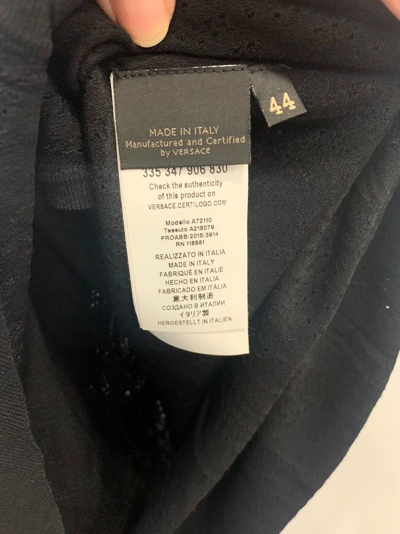 Versace Versace Women's cardigan V-neck openwork knitted vest Size S / US 4 / IT 40 - 7 Thumbnail