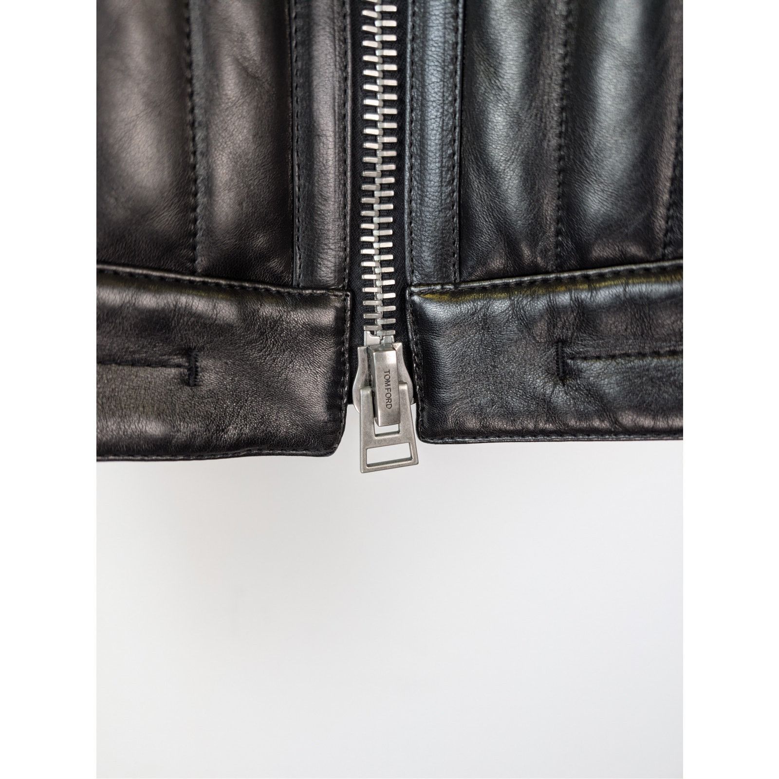 Tom Ford o1rshd1 Leather Wear Biker Jacket in Black Size US M / EU 48-50 / 2 - 7 Thumbnail