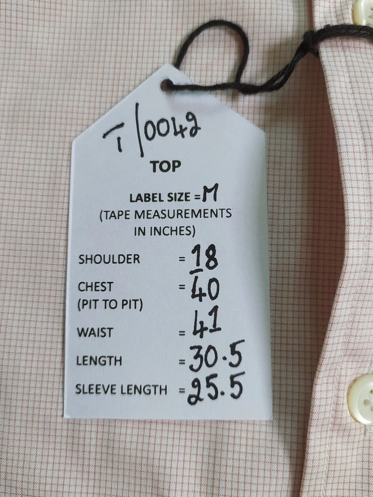 Thomas Pink Thomas Pink Slim Fit Formal Check Shirt T 0042 Size US M / EU 48-50 / 2 - 5 Thumbnail