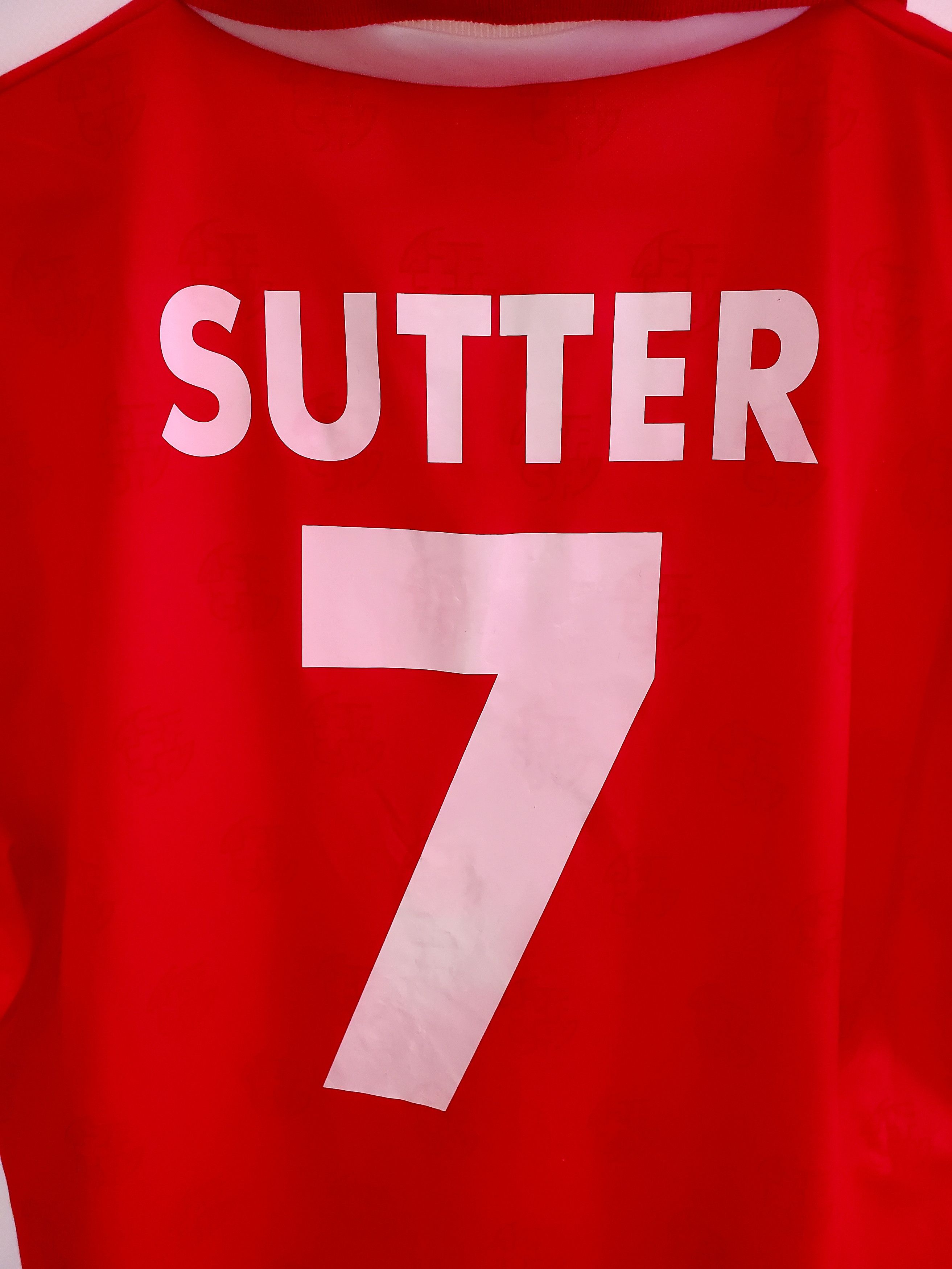 Lotto Sport × Vintage Vintage 1994-96 Switzerland Home Shirt Sutter #7 Jersey L Size US L / EU 52-54 / 3 - 6 Thumbnail