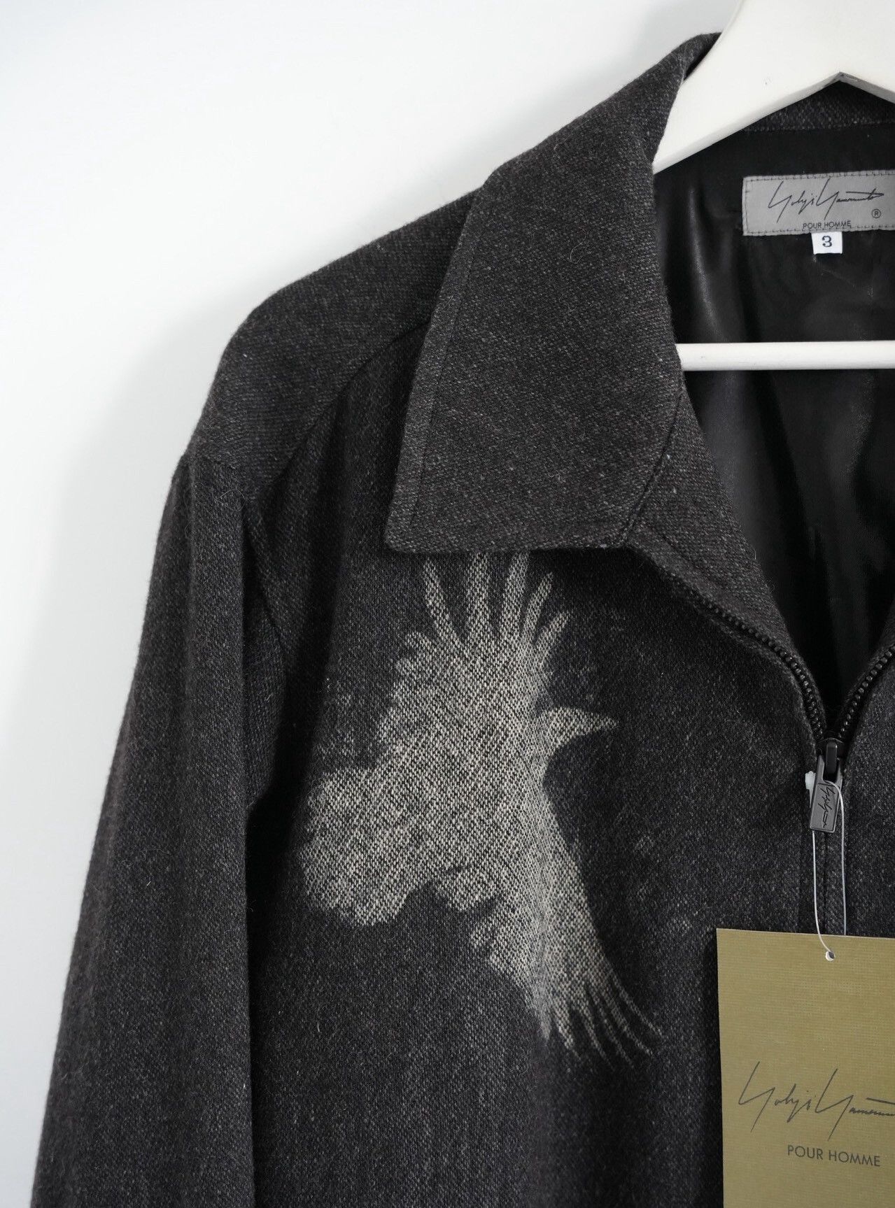 Yohji Yamamoto Yohji Yamamoto 26SS Crow Zip-Up Shirt Jacket Size US L / EU 52-54 / 3 - 4 Thumbnail