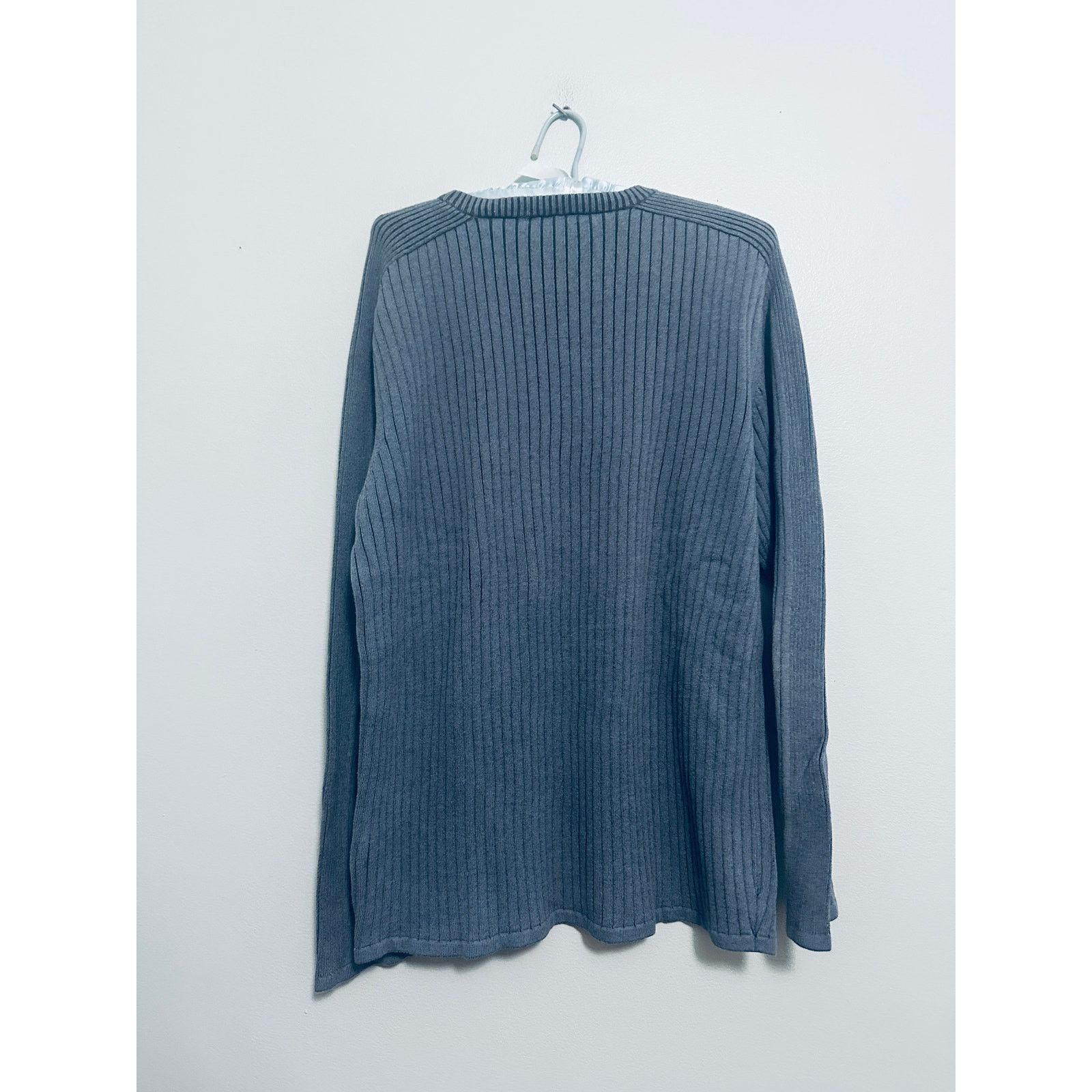 DKNY DKNY Jeans blue contrast ribbed sweater size L Size US L / EU 52-54 / 3 - 3 Thumbnail