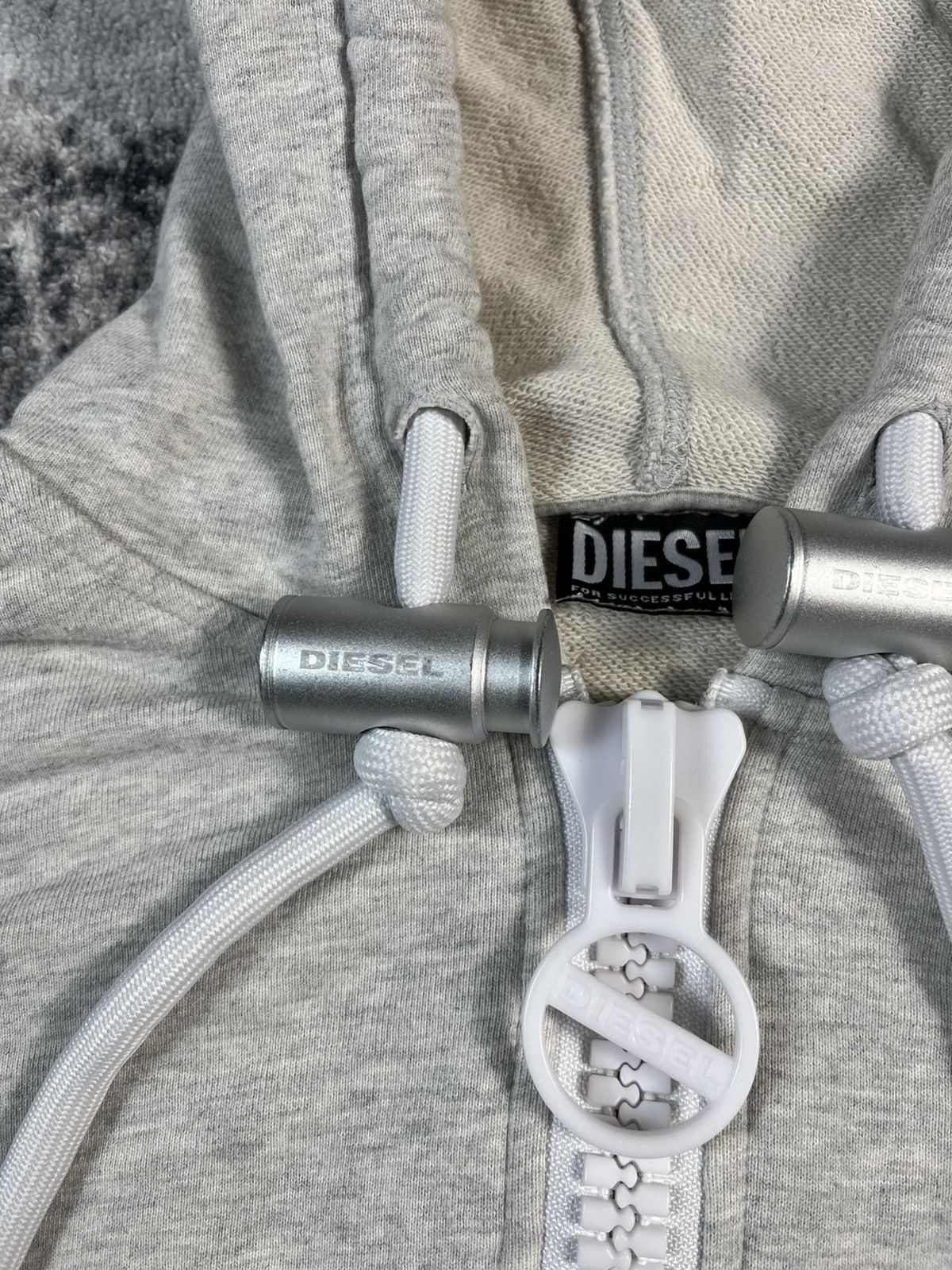 Diesel Diesel Cropped Half Zip Hoodie Big Hardware Size S / US 4 / IT 40 - 8 Thumbnail