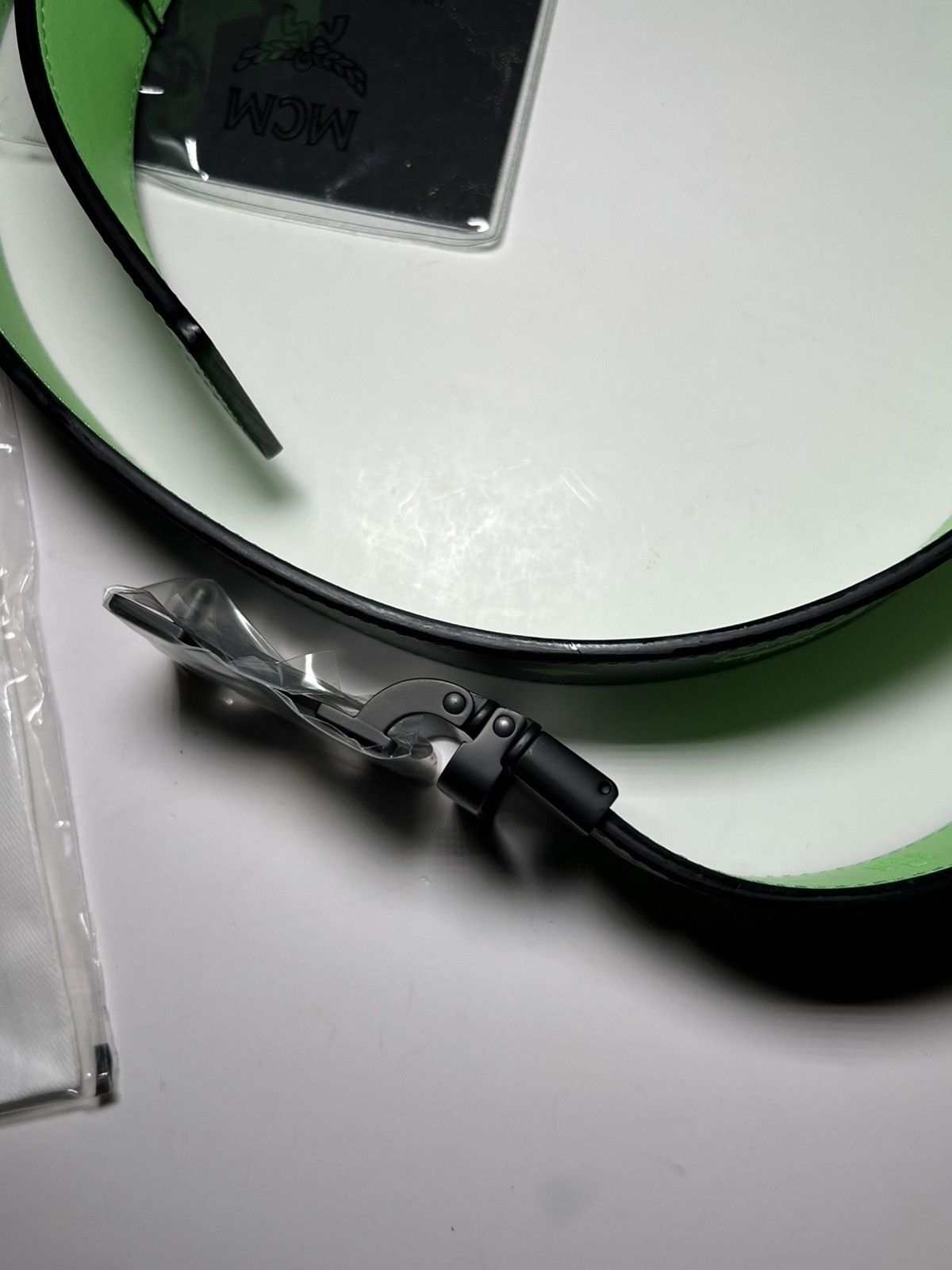 MCM MCM Reversible Belt Black/Neon Green. Black M Buckle New Size ONE SIZE - 16 Thumbnail