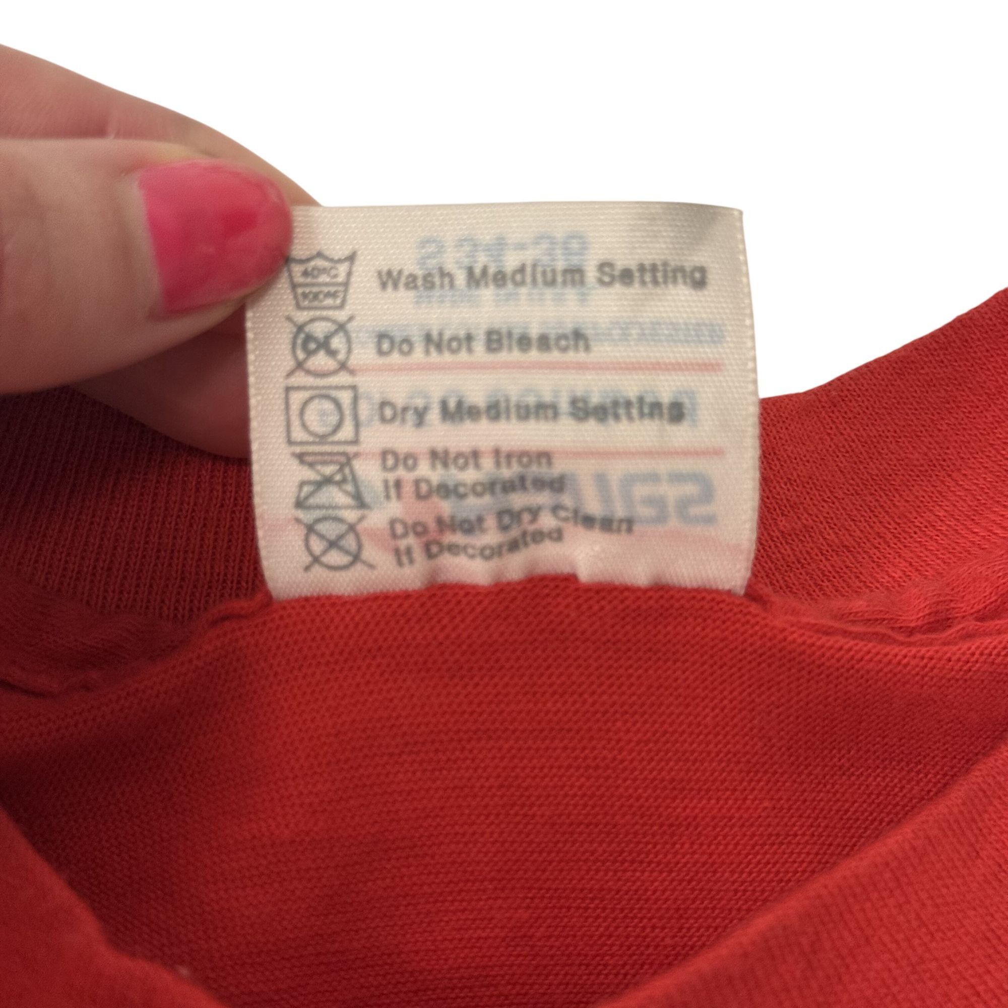 Hanes 80's Red NASSAU BAHAMAS 50/50 Tropical Island SUNSET T Shirt Size US S / EU 44-46 / 1 - 5 Thumbnail