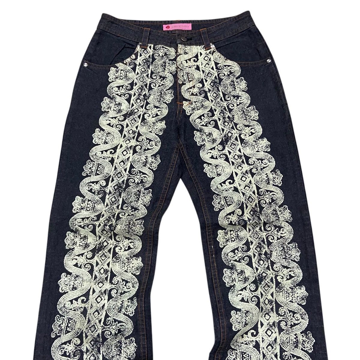 Japanese Brand Vtg Sucer Des Bonbon Style Of Hysteric Snake Pants Size 28" / US 6 / IT 42 - 2 Thumbnail
