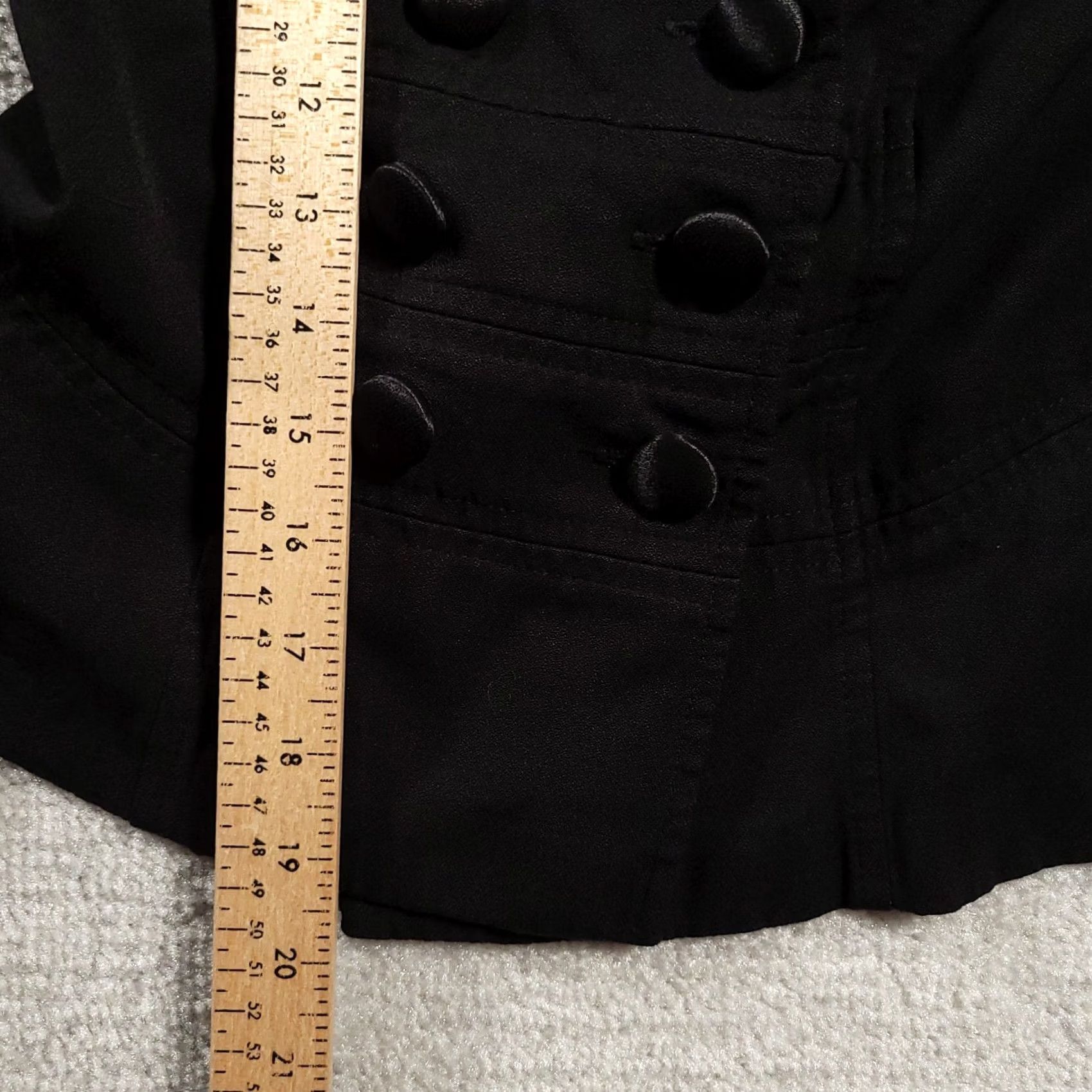 Vintage VINTAGE Blazer Jacket Cardigan Black Womens 3/4 Shoulder Pads USA Made Jacket Woman XS? Size XS / US 0-2 / IT 36-38 - 5 Thumbnail