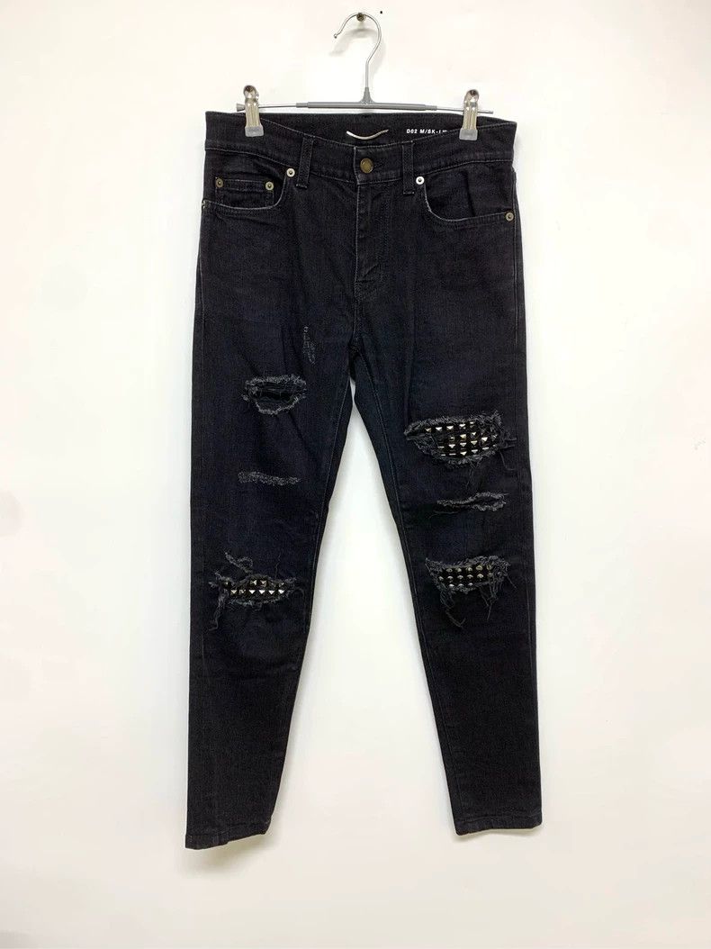 Saint Laurent Paris Saint Laurent Big Style Rivet Destroy Jeans 2504-Nextarrow Size US 28 / EU 44 - 1 Thumbnail