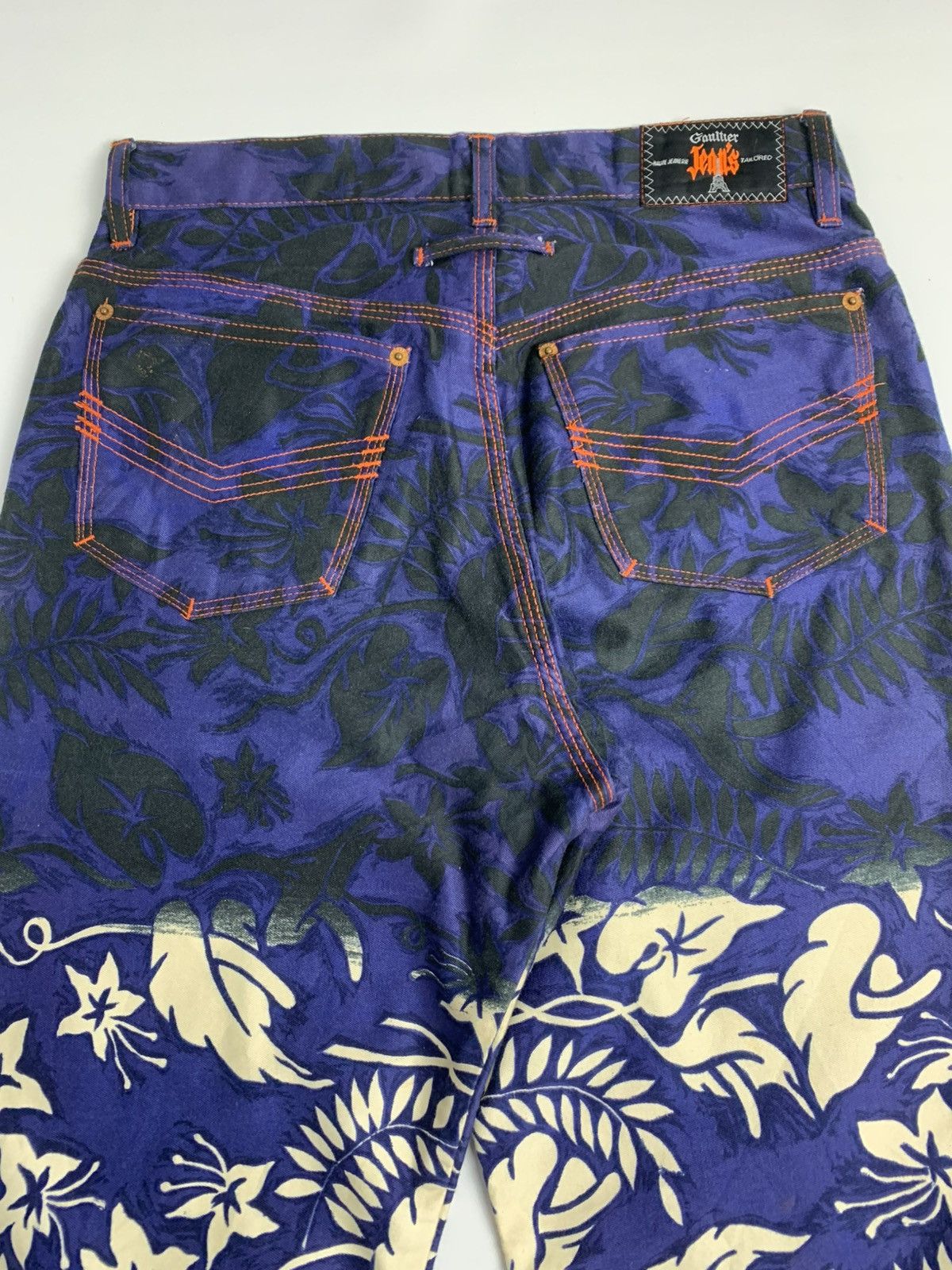 Jean Paul Gaultier Gaultier Jeans by Jean Paul Gaultier Floral Gradient Denim Size US 40 / EU 56 - 11 Thumbnail
