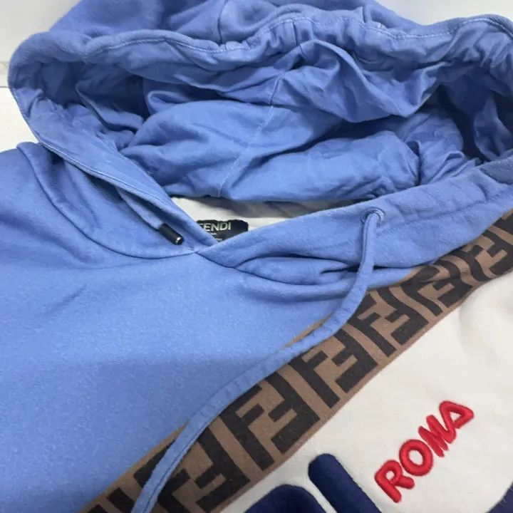 Fendi Fendi Color Block Hooded Sweatshirt -2507 Size US XXL / EU 58 / 5 - 6 Thumbnail