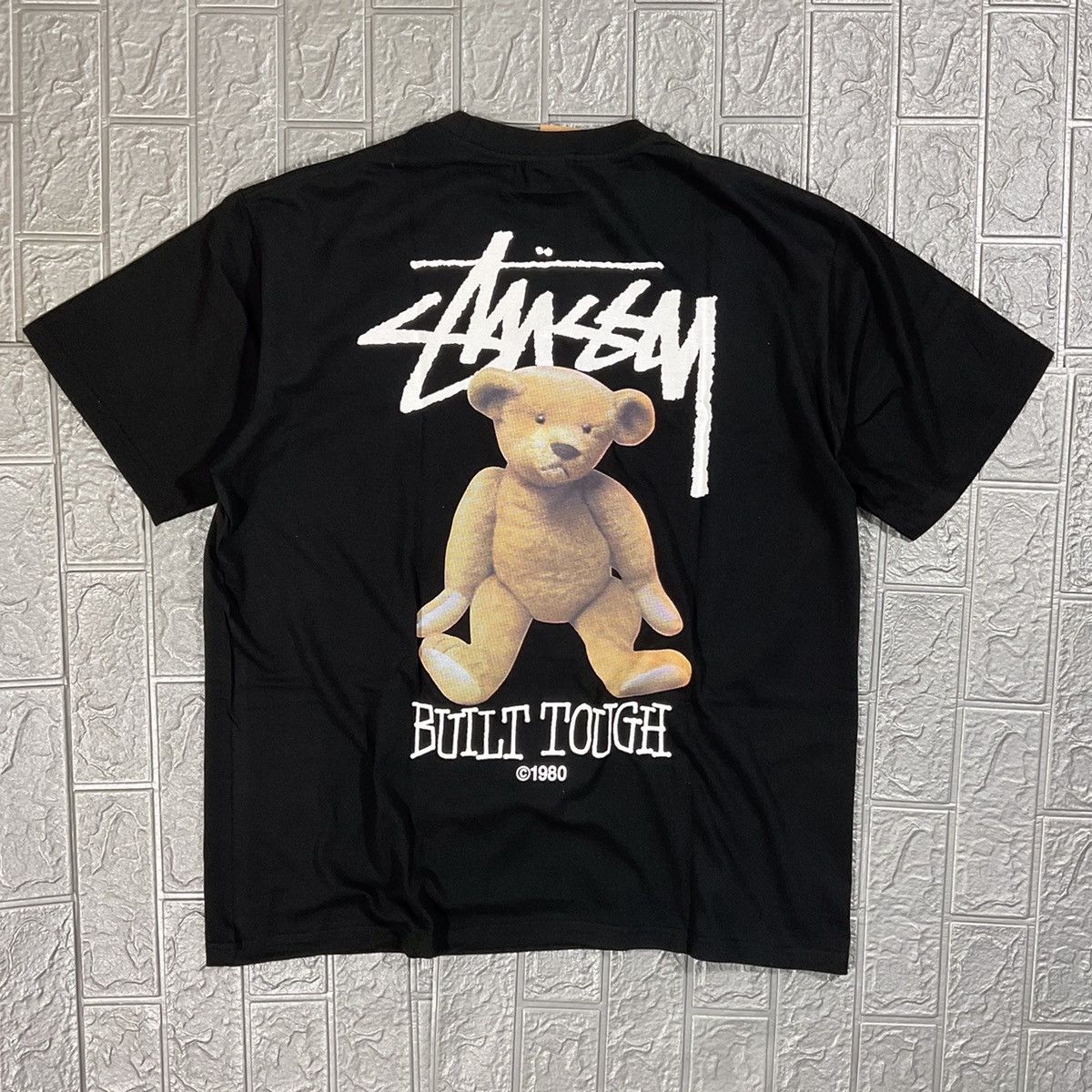 Vintage Stussy Built Tough Tee Black | Grailed