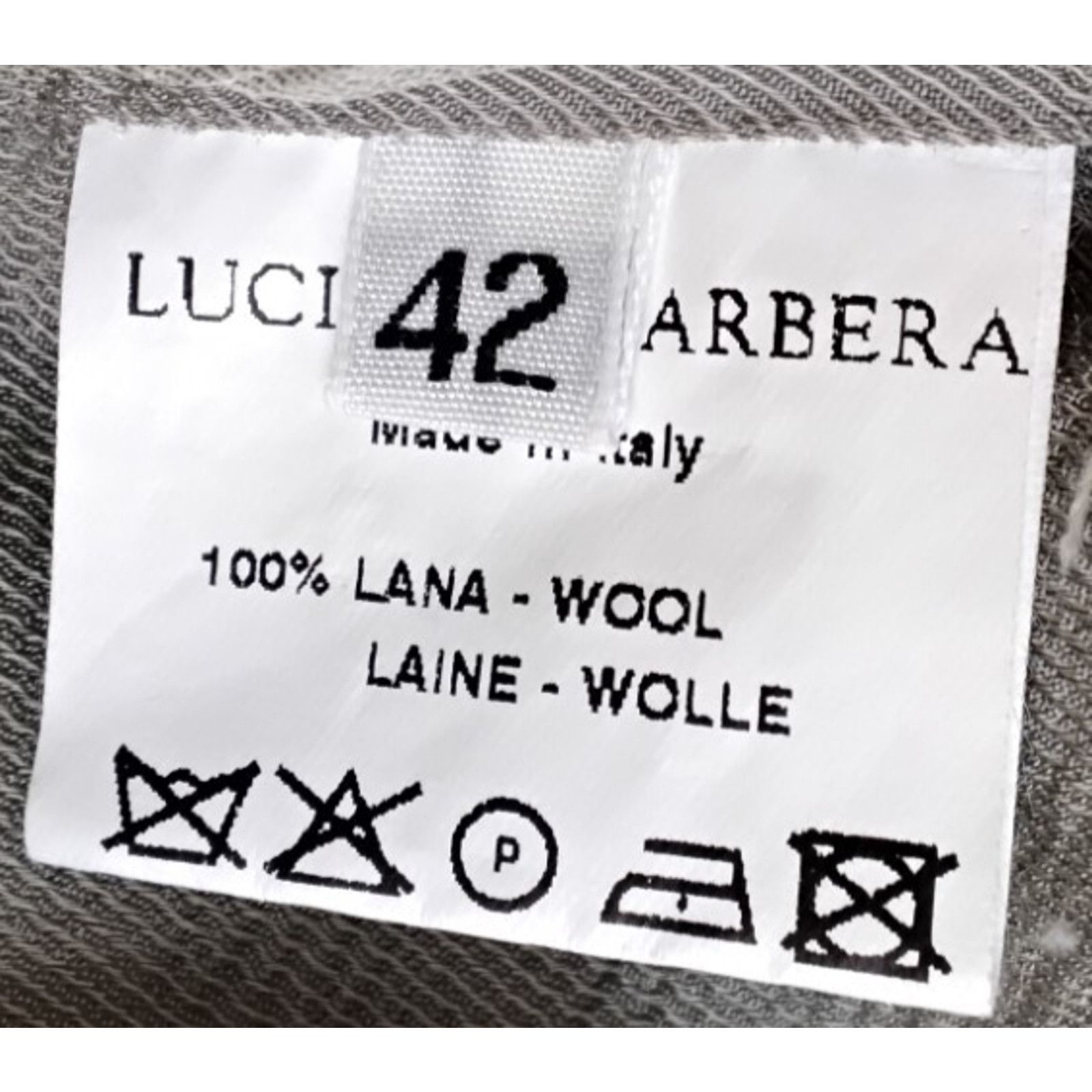 Luciano Barbera Luciano Barbera Blazer Women 42 Herring Bone Gray 100% Wool Size M / US 6-8 / IT 42-44 - 10 Thumbnail