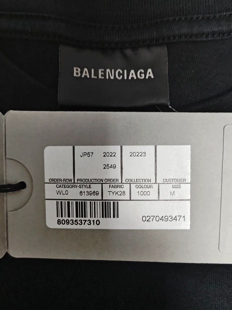 Balenciaga Balenciaga 23ss classic small logo washed short sleeve T-sh Size US M / EU 48-50 / 2 - 4 Thumbnail