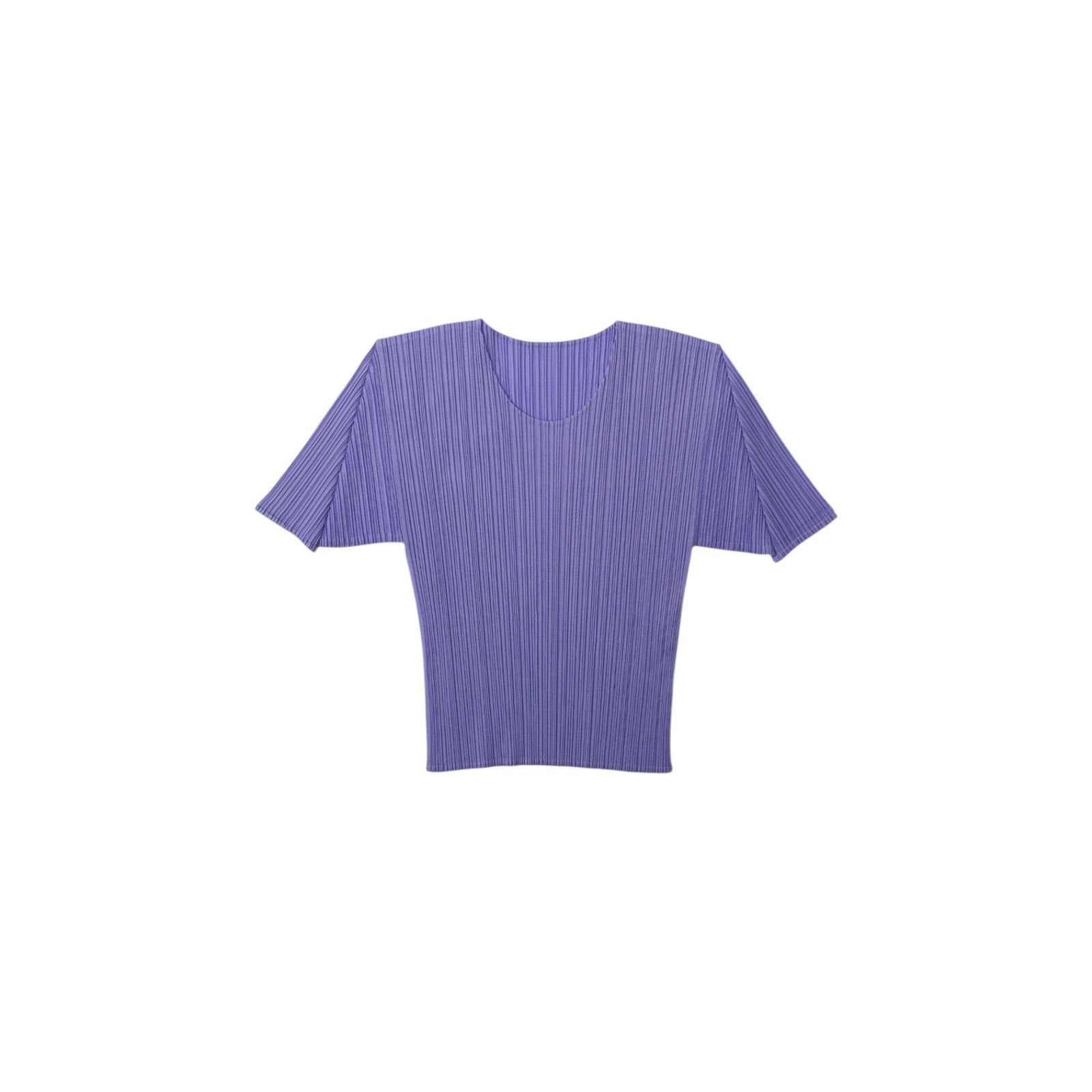 Issey Miyake Pleats Please Purple Short Sleeve Top Size L / US 10 / IT 46 - 1 Thumbnail