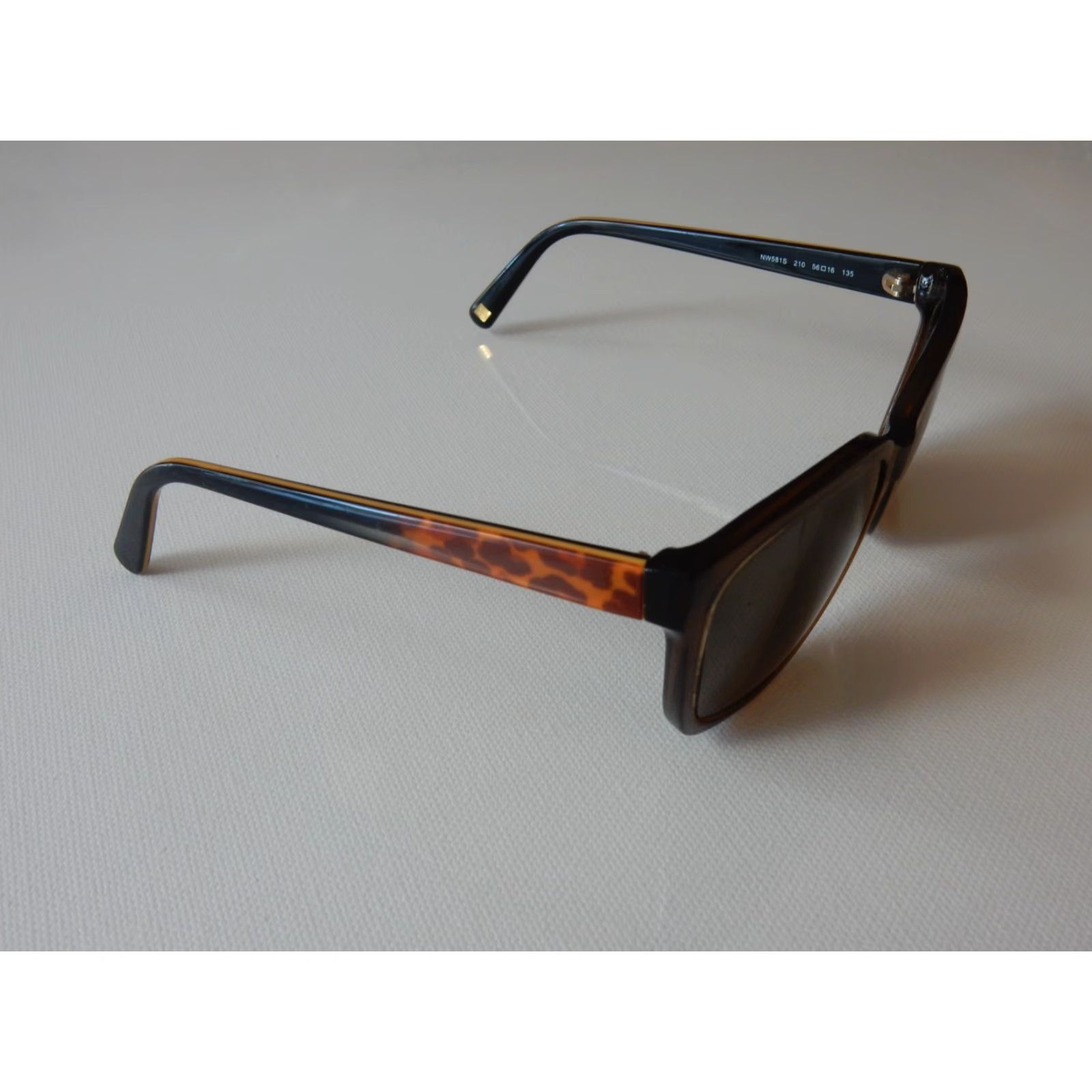 Nine West Nine West Sunglasses Frames Black Woman Women 56[]16 135 NW581S 210 Animal Print Vintage? Size ONE SIZE - 3 Thumbnail