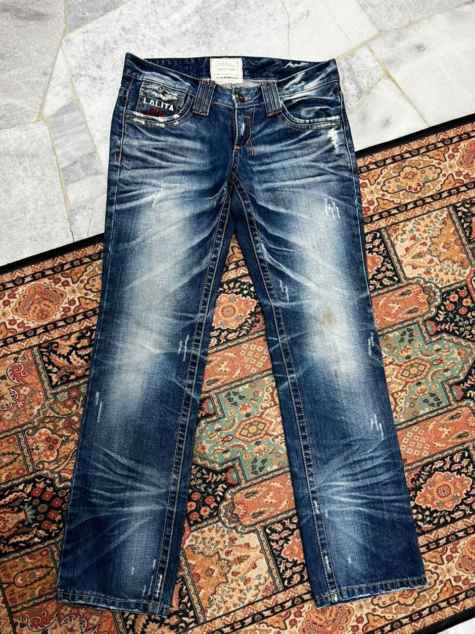 If Six Was Nine × Japanese Brand Rare 🔥 Yoshitomo Nara x Lolita Jeans Size US 35 - 1 Thumbnail