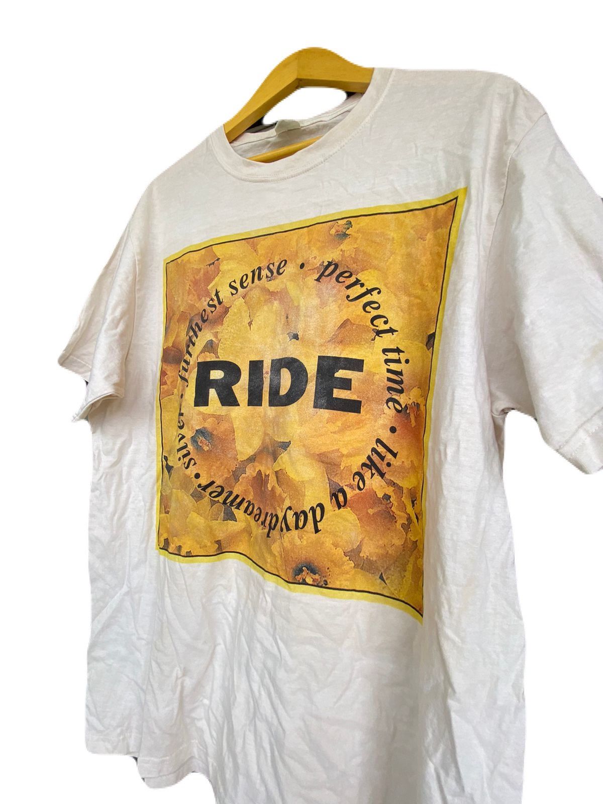Band Tees Vintage Ride T-Shirt 90s Size US L / EU 52-54 / 3 - 4 Thumbnail