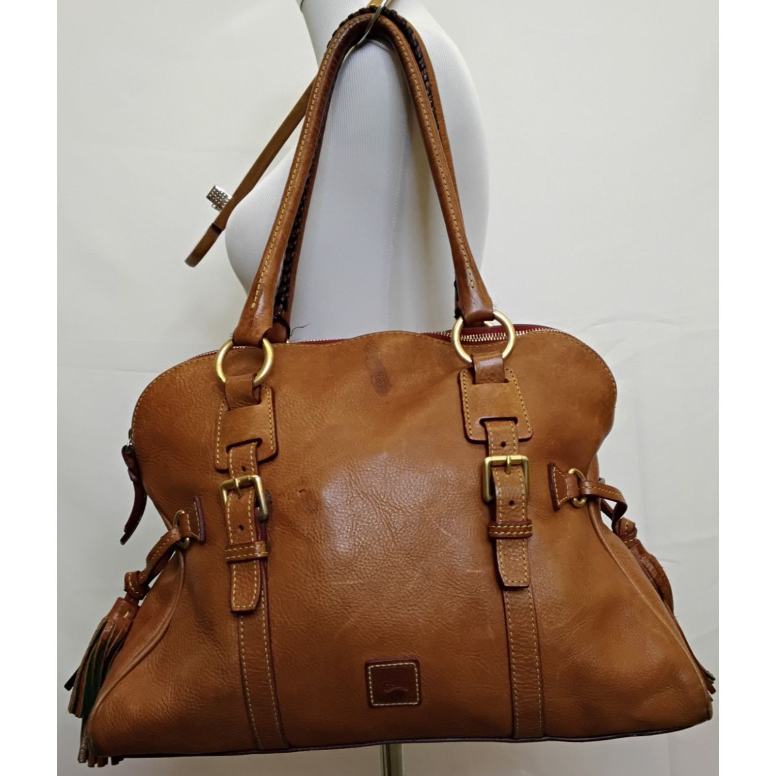 Dooney & Bourke Dooney & Bourke Italian Leather Satchel Bag Brown Purse Size ONE SIZE - 2 Thumbnail