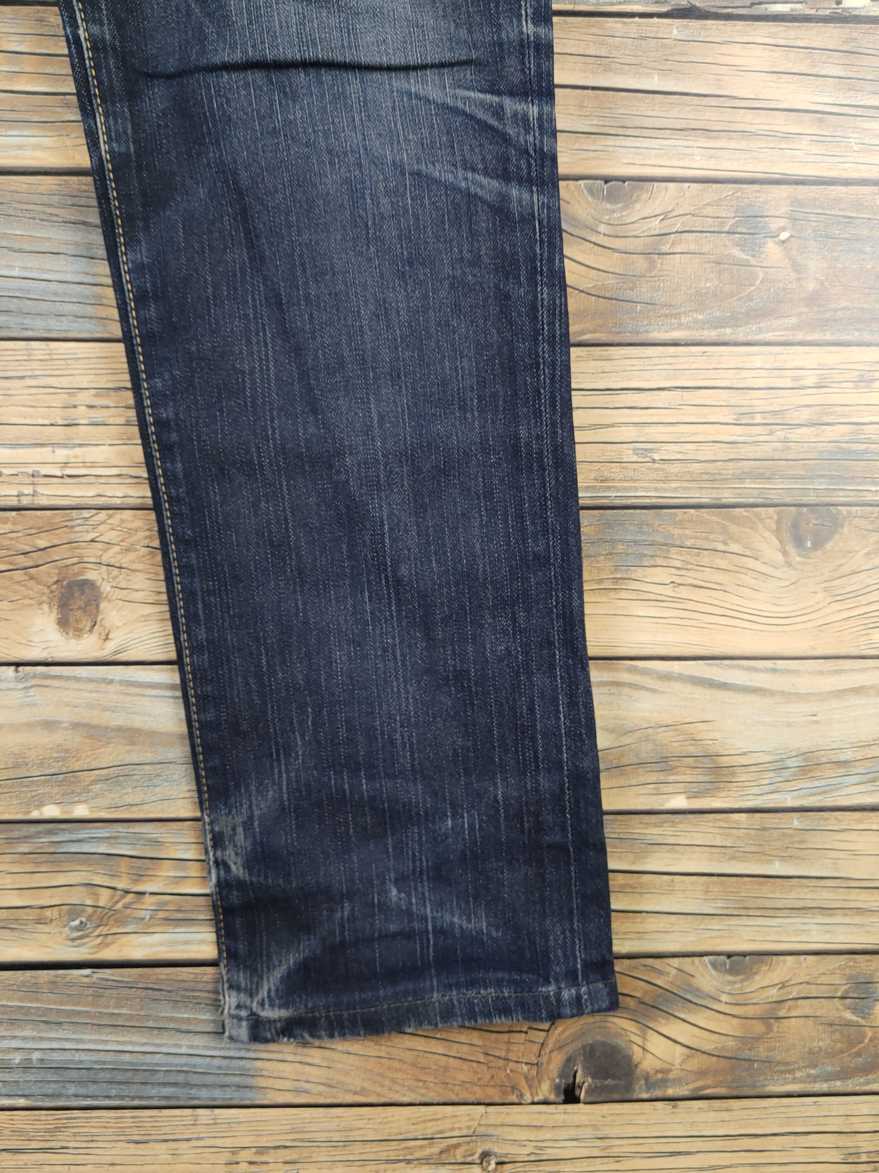 Edwin Edwin Dark Blue Distressed Ripped denim Jeans #W1400 Size US 31 - 6 Thumbnail