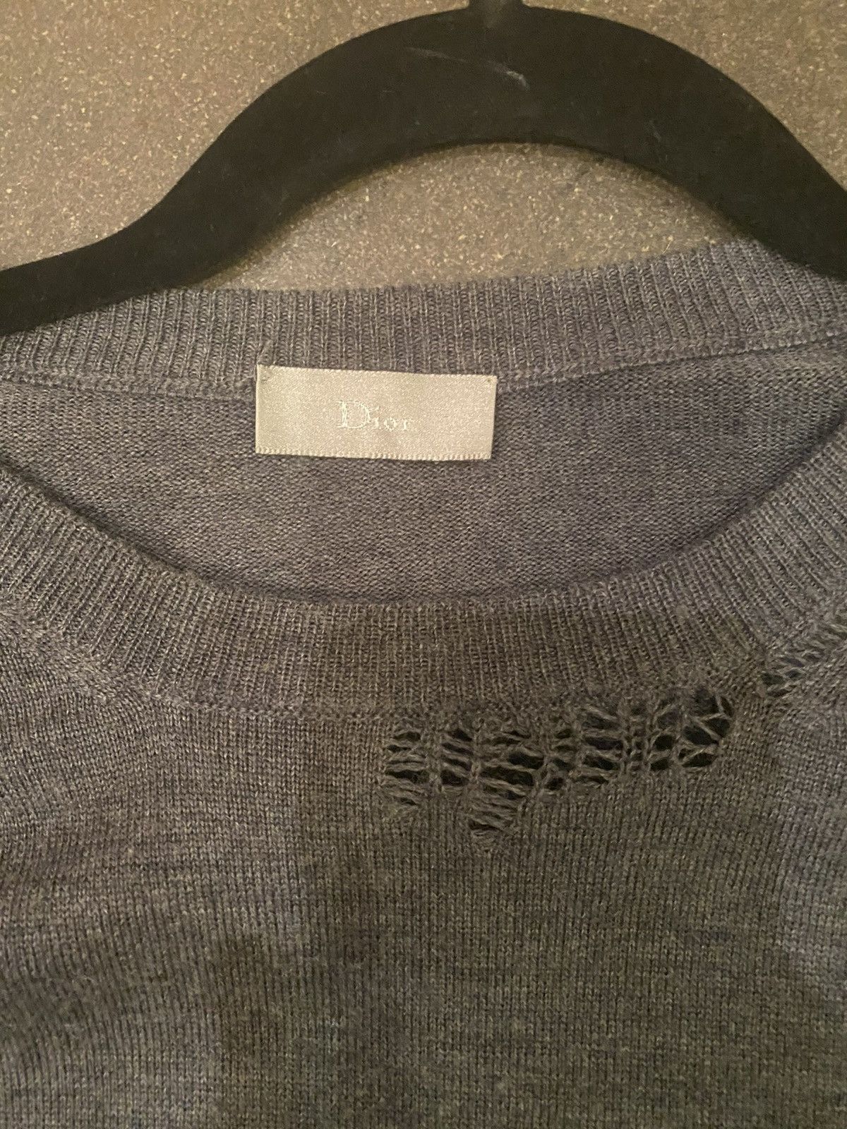 Dior Dior SS/05 distressed sweater Size US S / EU 44-46 / 1 - 2 Thumbnail