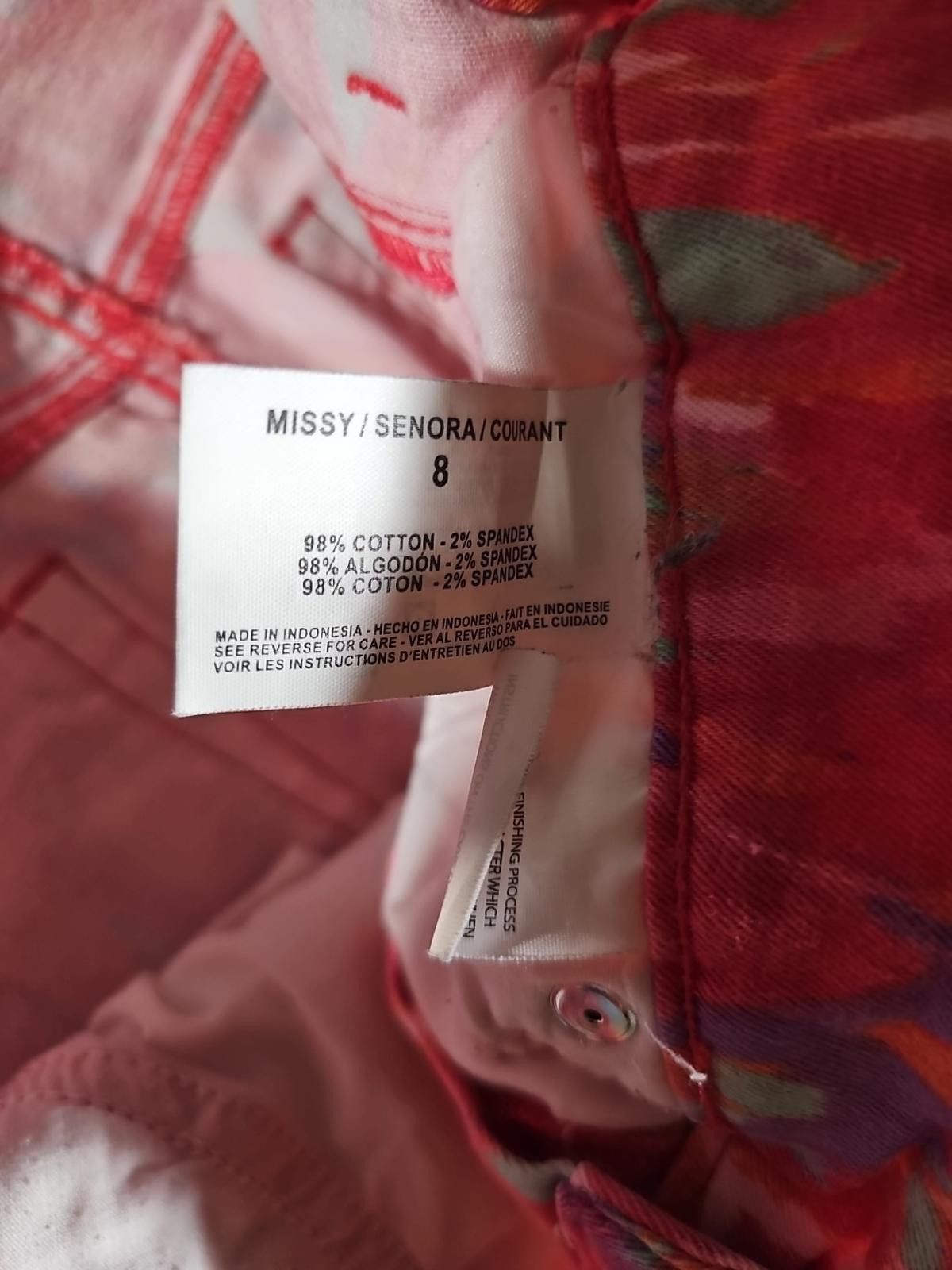 Other Bandolino Sz 8 Bright Tie Dye Pants Size 30" / US 8 / IT 44 - 3 Thumbnail