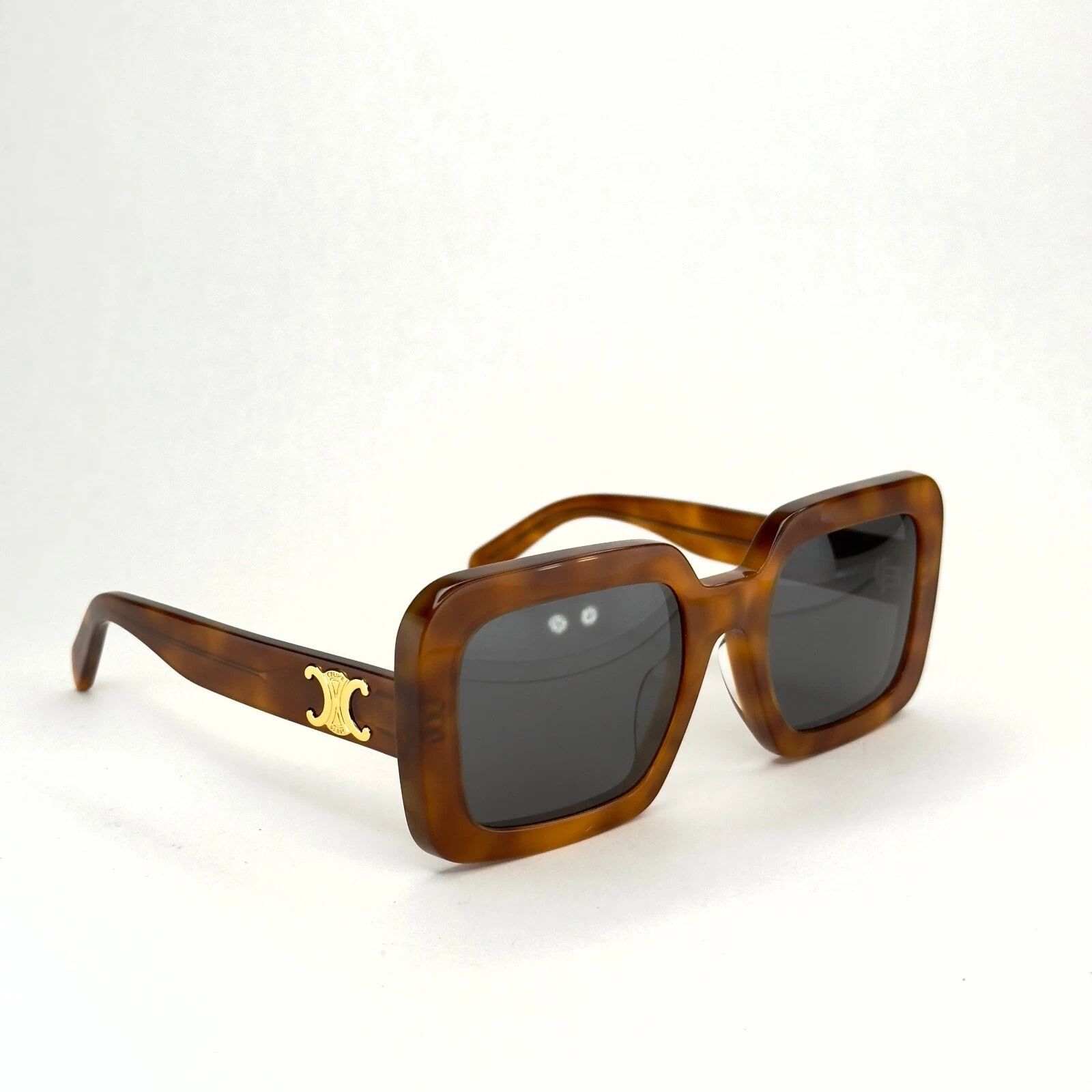 Celine CELINE 40304 TRIOMPHE Paris Brown Sunglasses CL40304U 53A Size ONE SIZE - 6 Thumbnail