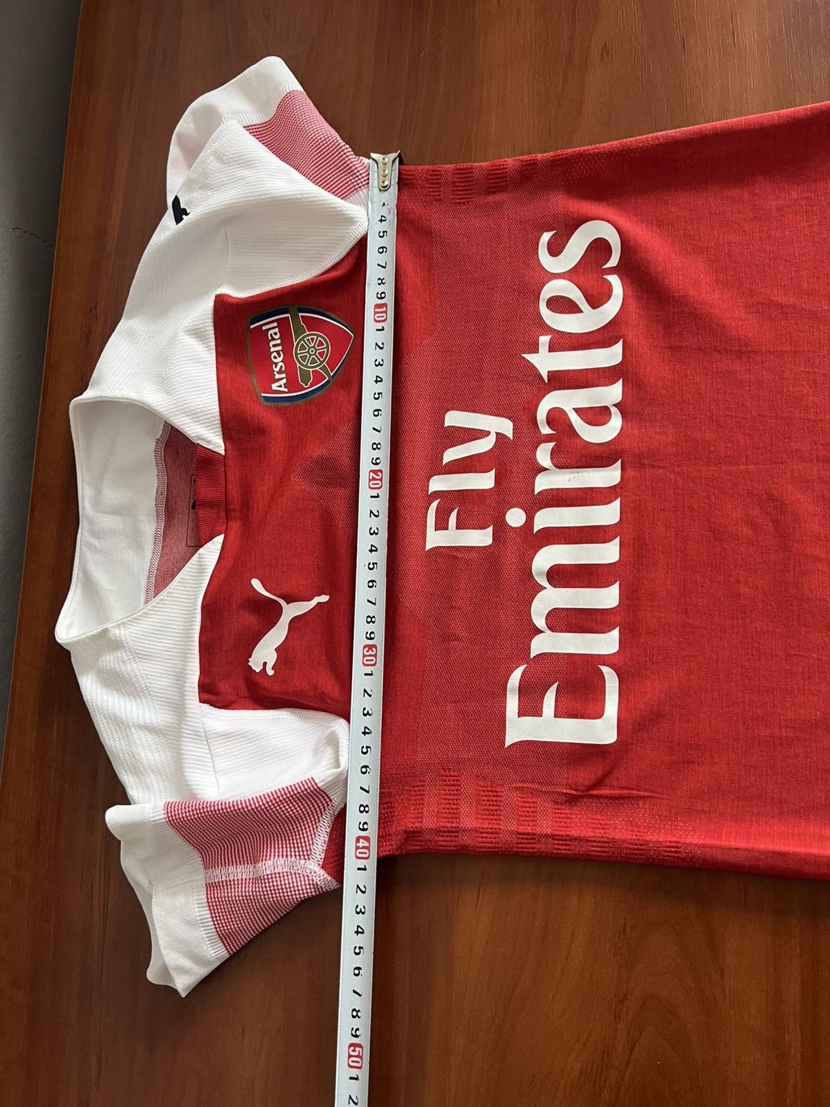 Puma 2018/19 ARSENAL FC PLAYER ISSUED HOME SOCCER JERSEY SIZE S Size US S / EU 44-46 / 1 - 25 Thumbnail