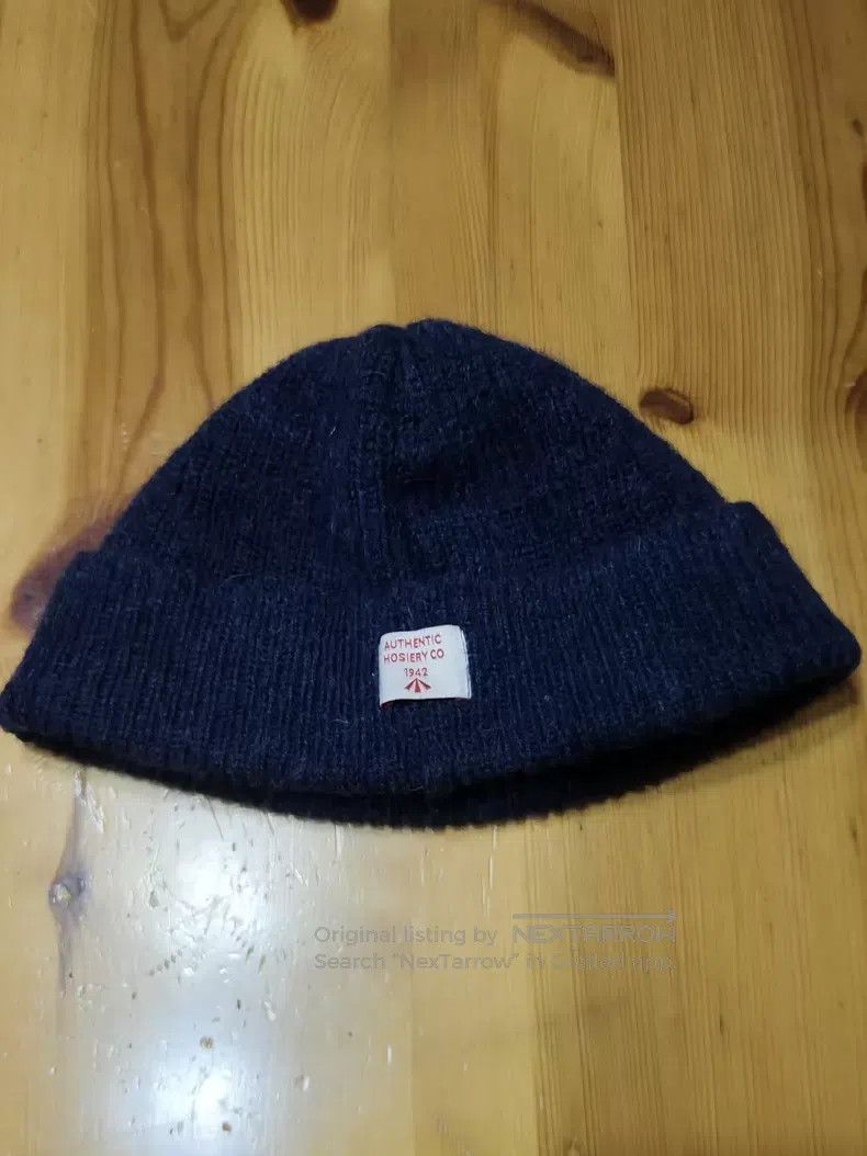 Nigel Cabourn Nigel Cabourn Wool Beanie Classic Dark Blue Size ONE SIZE - 1 Thumbnail