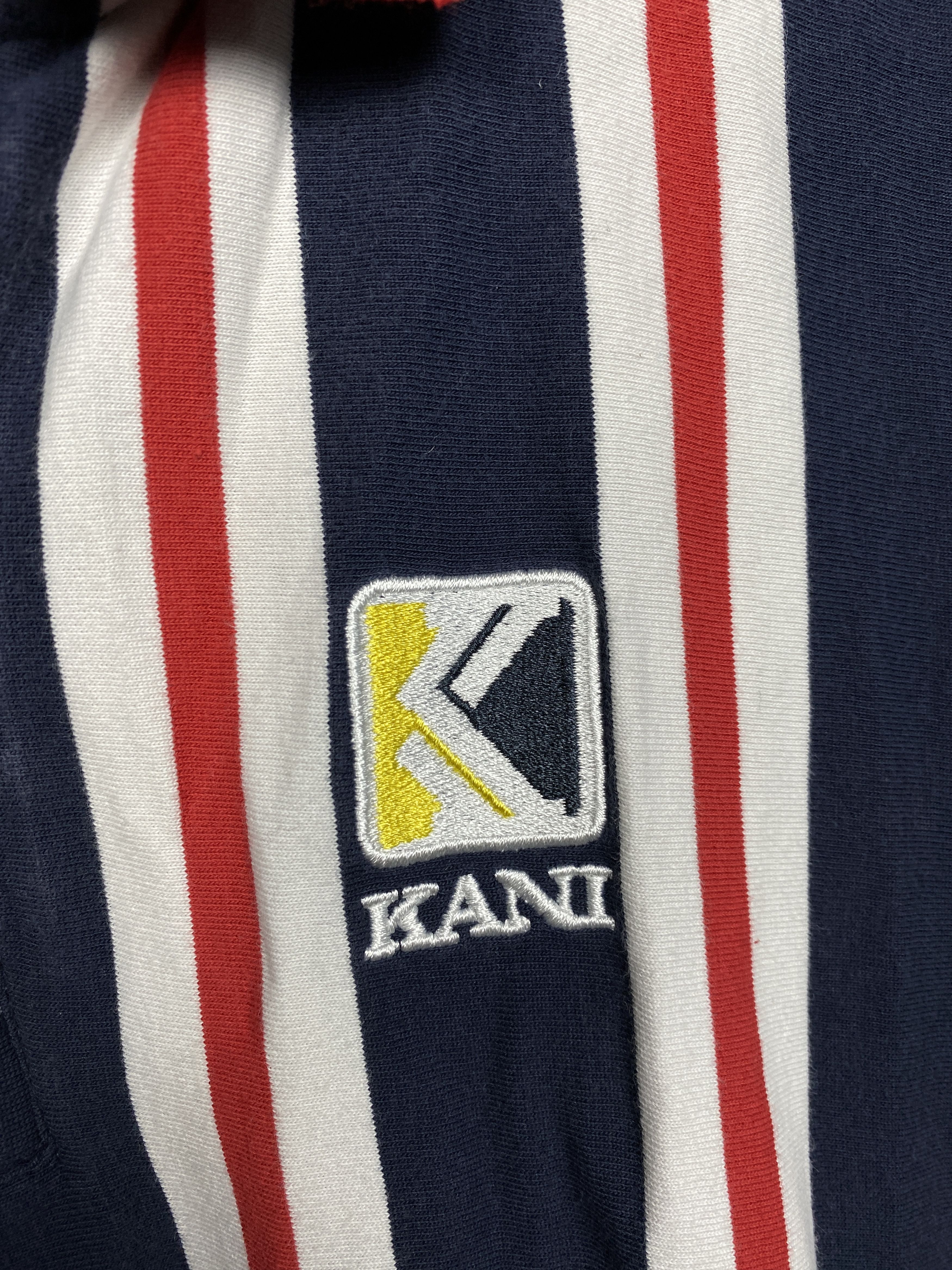 Karl Kani Karl Kani Vintage Mens Long Sleeve Striped Polo Shirt Size US M / EU 48-50 / 2 - 3 Thumbnail
