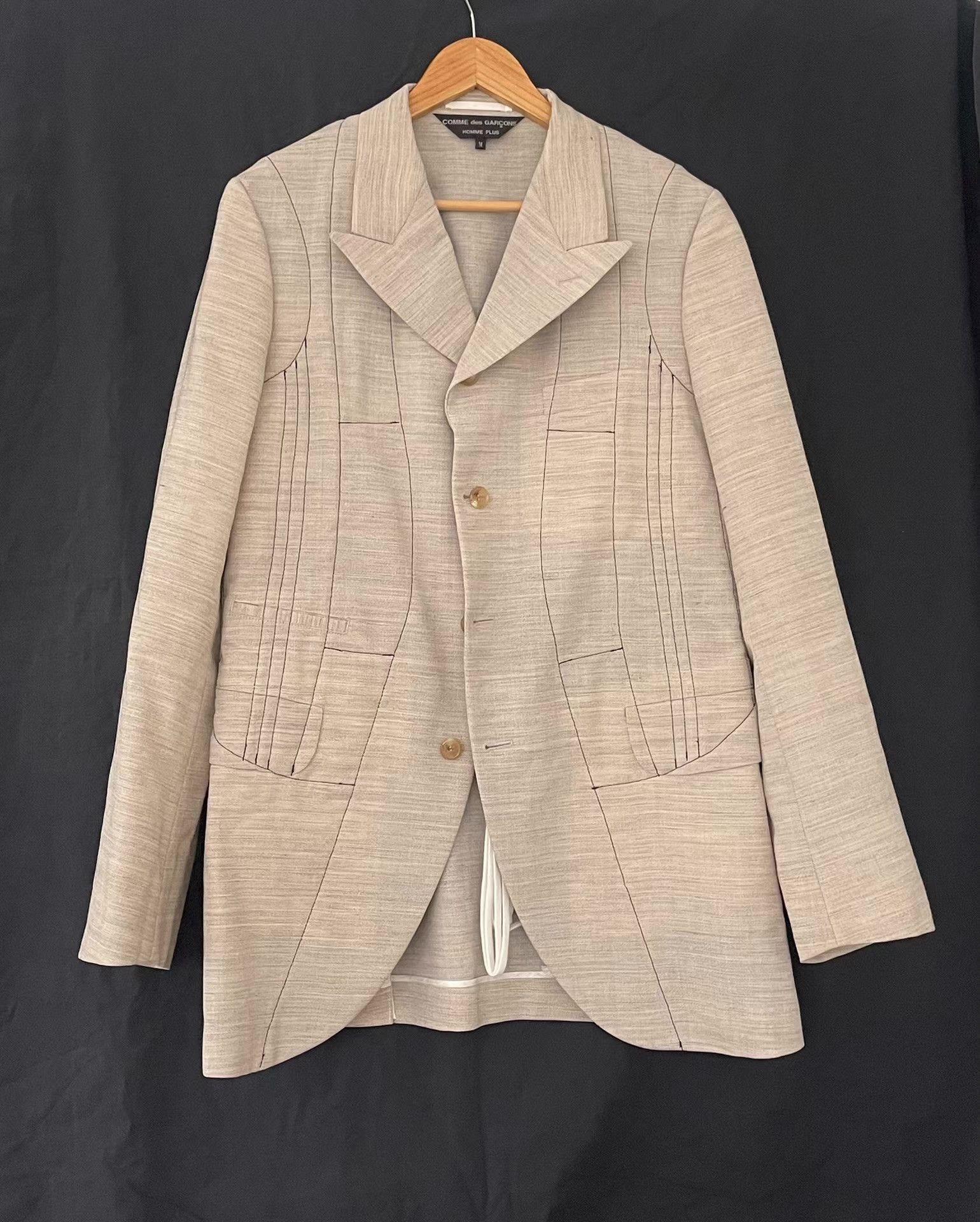 Comme des Garcons Comme des Garçons Homme Plus 18SS Reversible Long Blazer Ｑ21 Size 48L - 8 Thumbnail