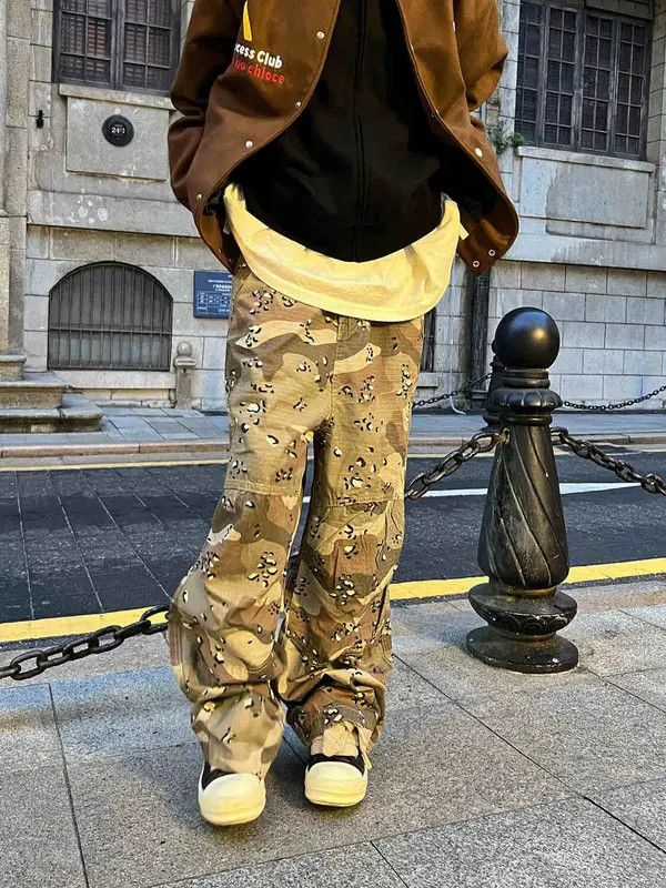 VIBE Retro desert camouflage paratrooper casual overalls trousers Size US 32 / EU 48 - 3 Thumbnail