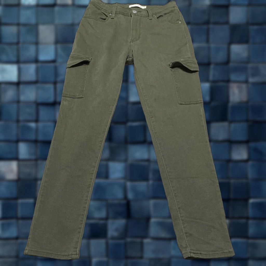 Levi's Levi's 721 Jeans Women's Green Denim High Rise Skinny 28 Regular 5-Pocket Design Jeans Mens? Size 28" / US 6 / IT 42 - 1 Thumbnail