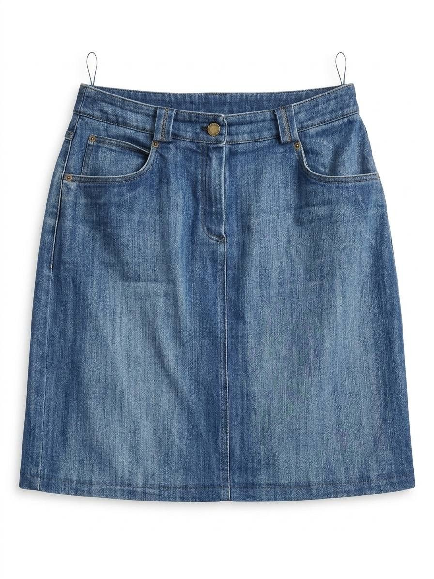 Burberry Burberry London Nova Check Denim Skirt - Size 42 (IT) Size 30" / US 8 / IT 44 - 2 Thumbnail