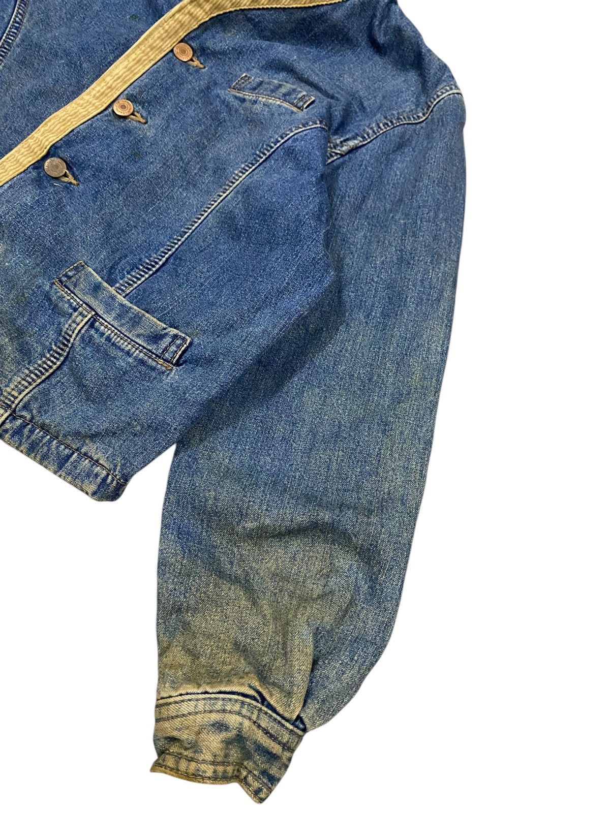 Edwin × Vintage Vtg 80s Edwin Denim Jacket Size M / US 6-8 / IT 42-44 - 7 Thumbnail