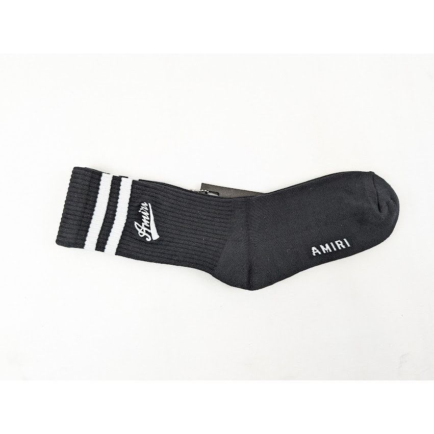 Amiri o1rshd1 Q:4 / Size: 41/42 / Varsty Script Socks Black/White Size ONE SIZE - 1 Thumbnail
