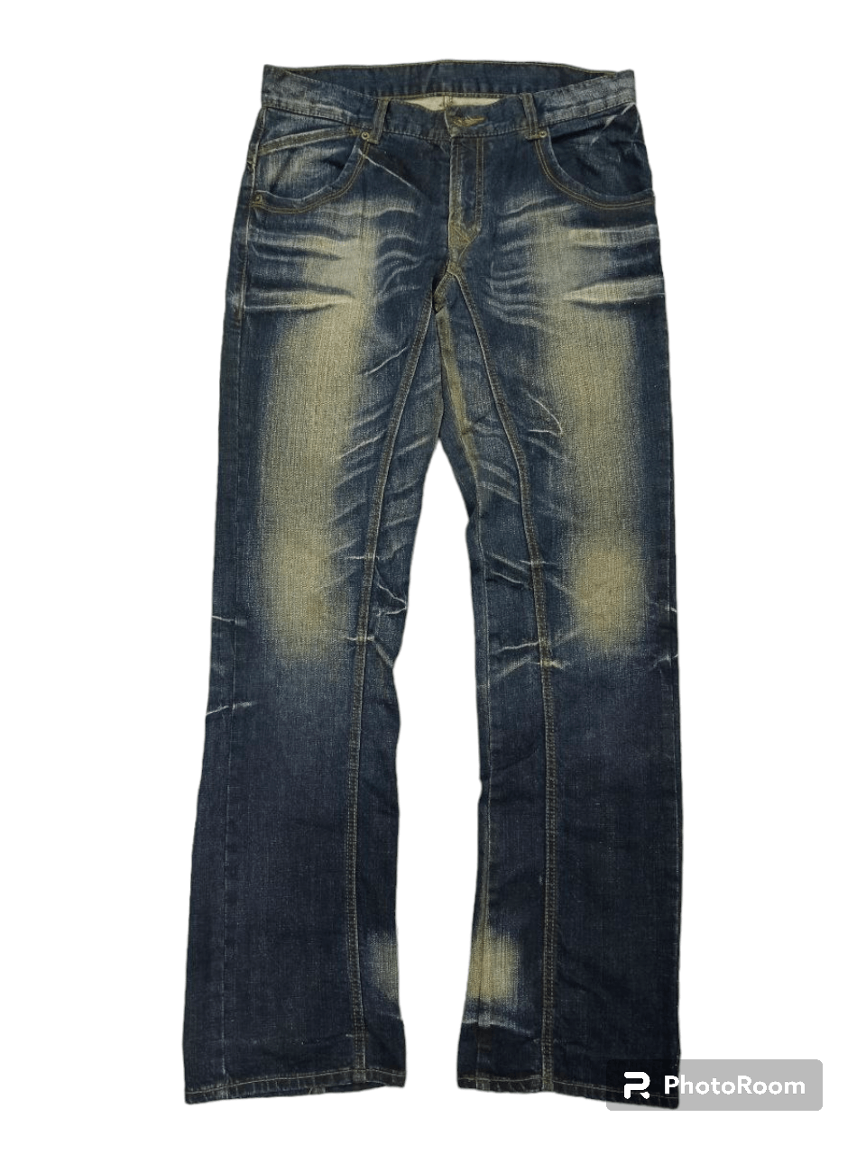 Japanese Brand FLARE RUSTY A.V.V HOMME DENIM PANTS Size US 32 / EU 48 - 1 Thumbnail
