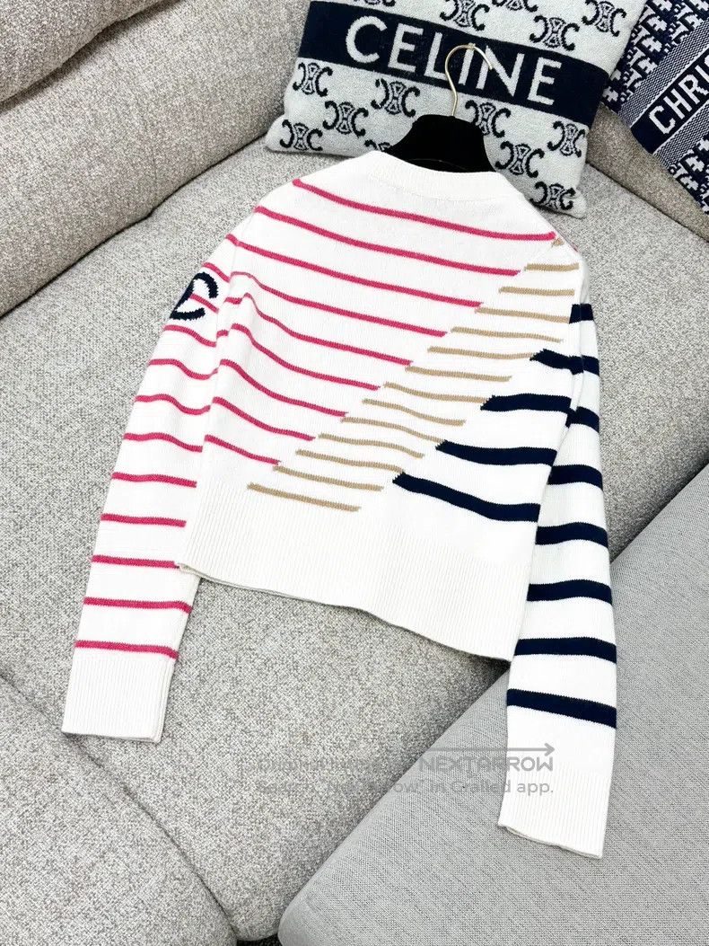 Chanel 20C early spring series beige colour knitted sweate
