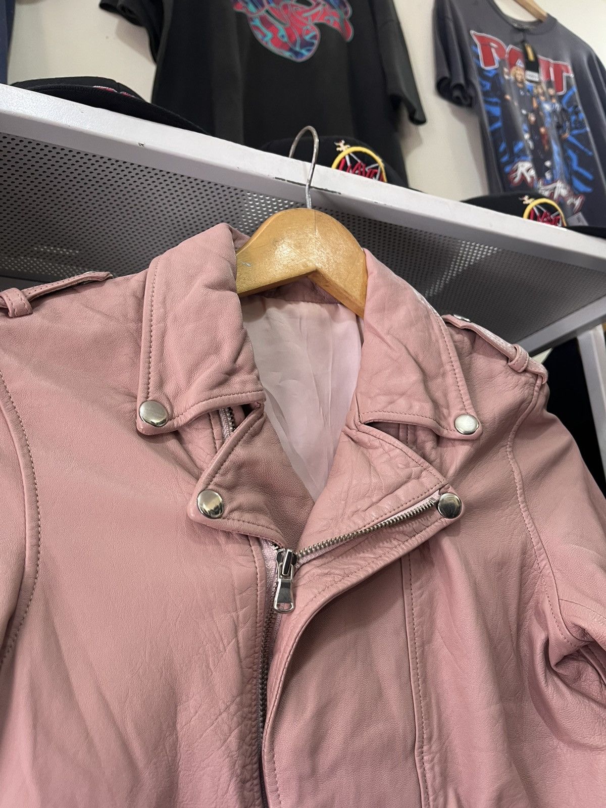 Leather Walter Baker Allison Leather Jacket Size S / US 4 / IT 40 - 4 Thumbnail
