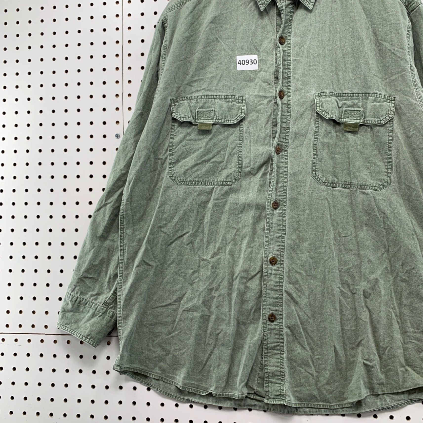 Vintage Vintage Woolrich Outdoor Shirt Men Medium Green Utility Hunt Military 23x30 Size US M / EU 48-50 / 2 - 5 Thumbnail
