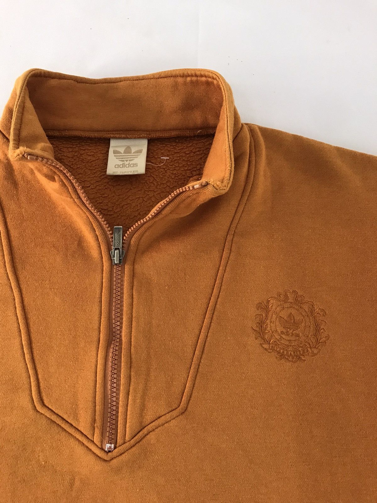 Adidas 90s Adidas Trifoil Tricot Half Zip Sherpa Inner Small Logo Size US L / EU 52-54 / 3 - 4 Thumbnail