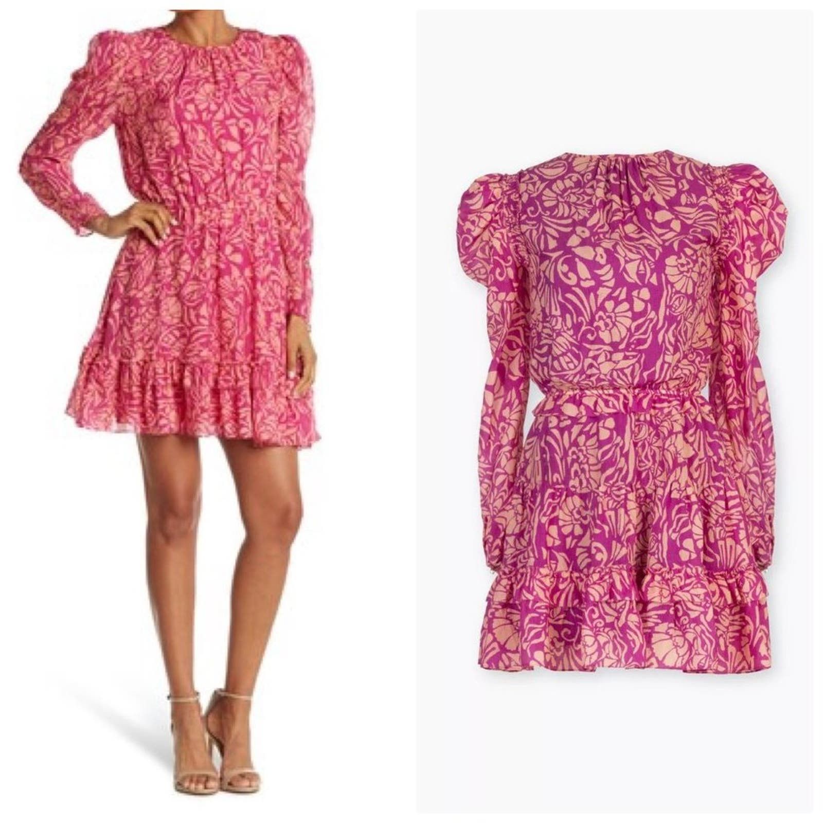 image of New Tanya Taylor Telissa Dress in Pink, Women's (Size XL)