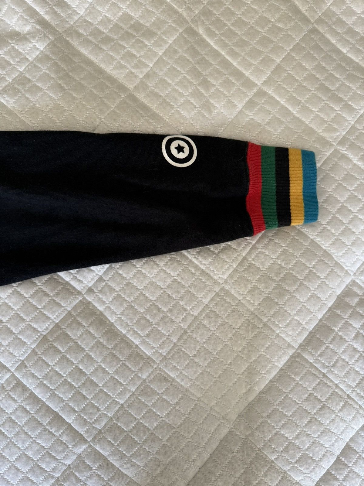 Bape World Gone Mad Black Bape Hoodie with Multi Colour Trim Size US M / EU 48-50 / 2 - 7 Thumbnail