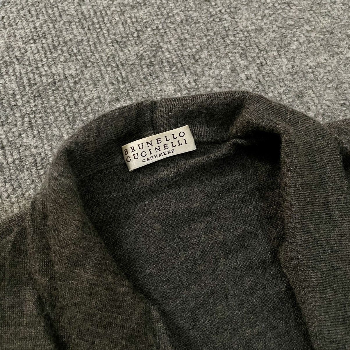 Brunello Cucinelli Brunello Cucinelli Cashmere Silk Shawl Collar Cardigan Size M / US 6-8 / IT 42-44 - 3 Thumbnail