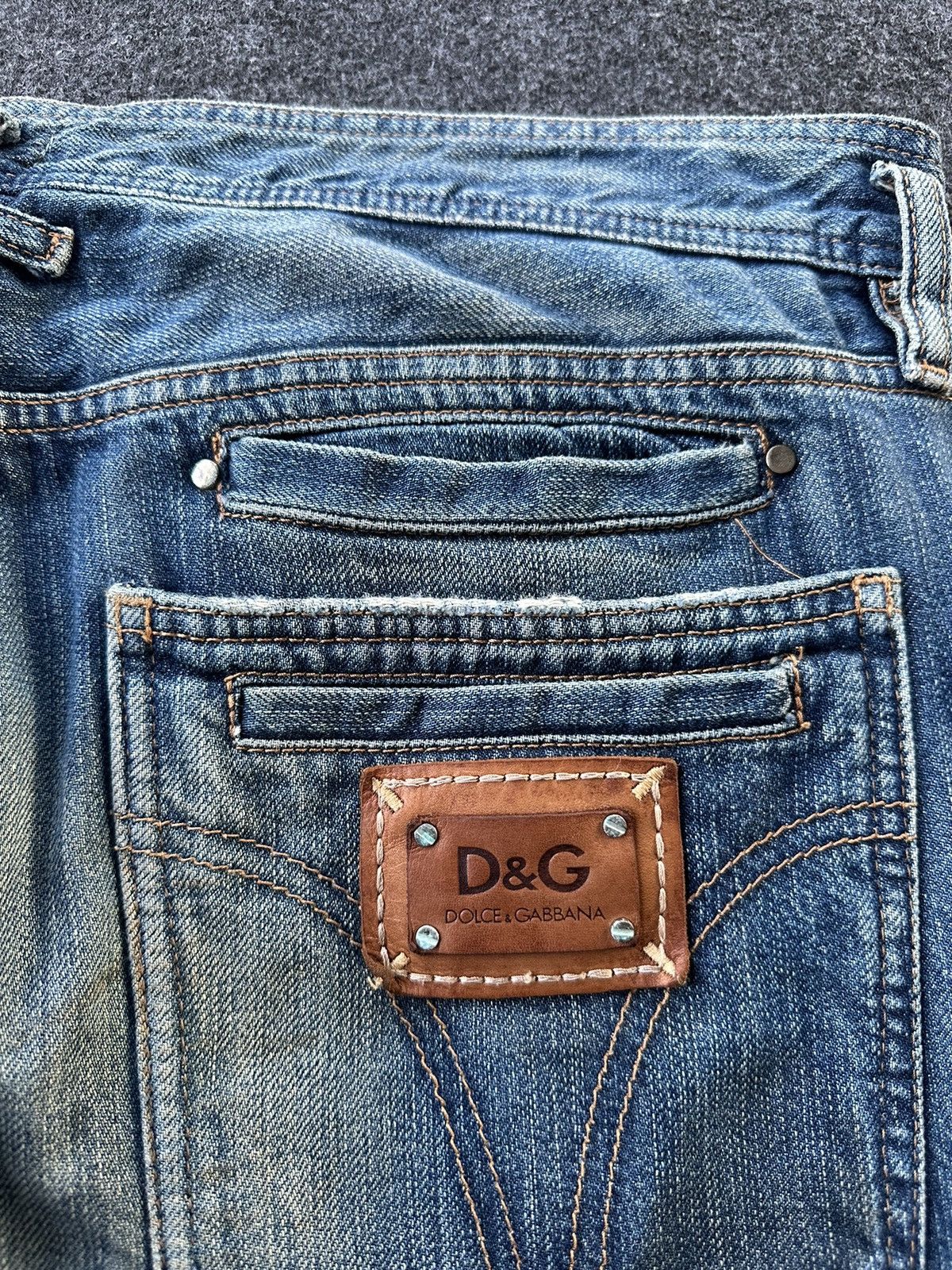 Dolce & Gabbana Dolce Gabbana Distressed Rusty Denim W35 D174 Size US 35 - 7 Thumbnail