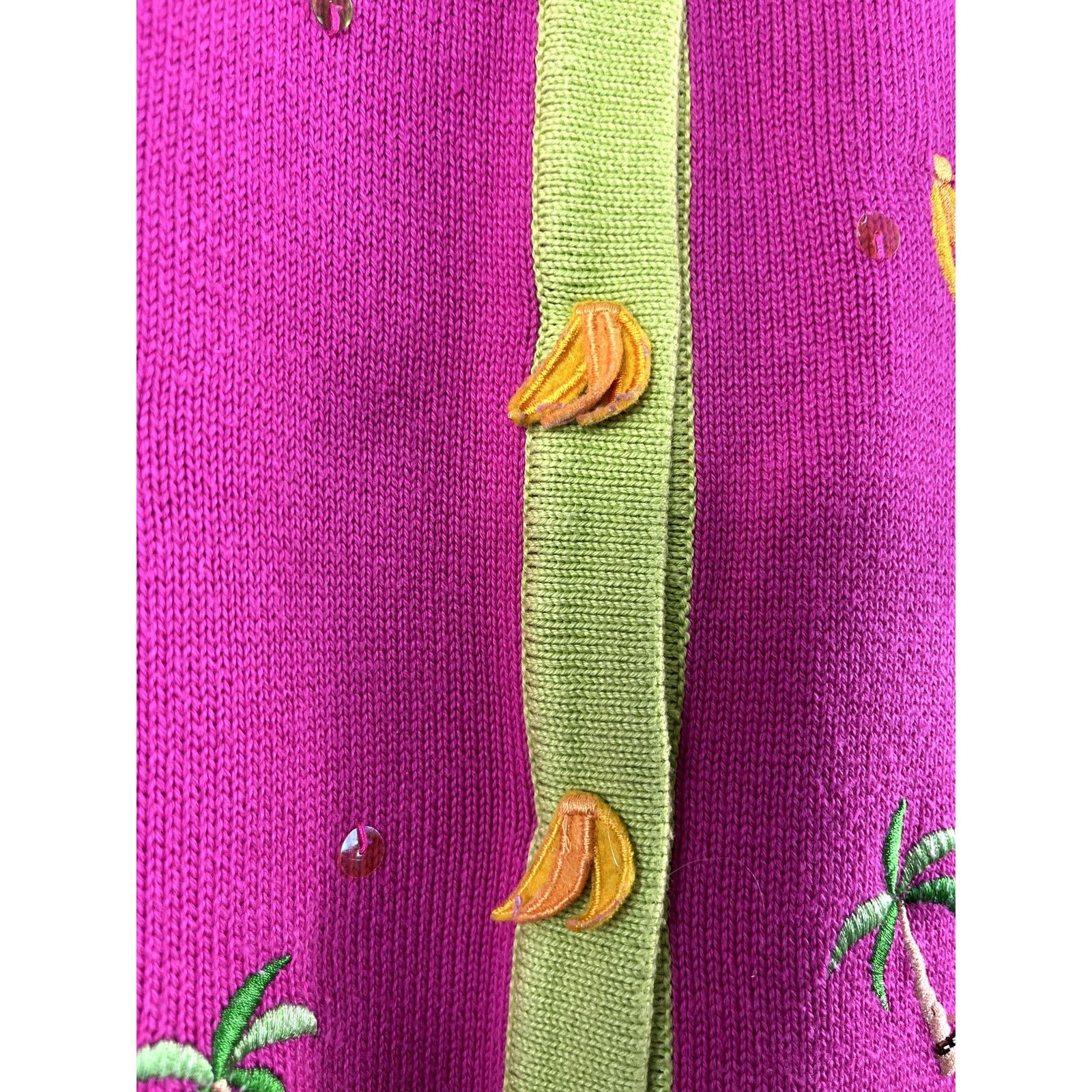 Vintage Vintage Acrylic and Cotton Fun Monkey Button Front Shirt L Size L / US 10 / IT 46 - 3 Thumbnail