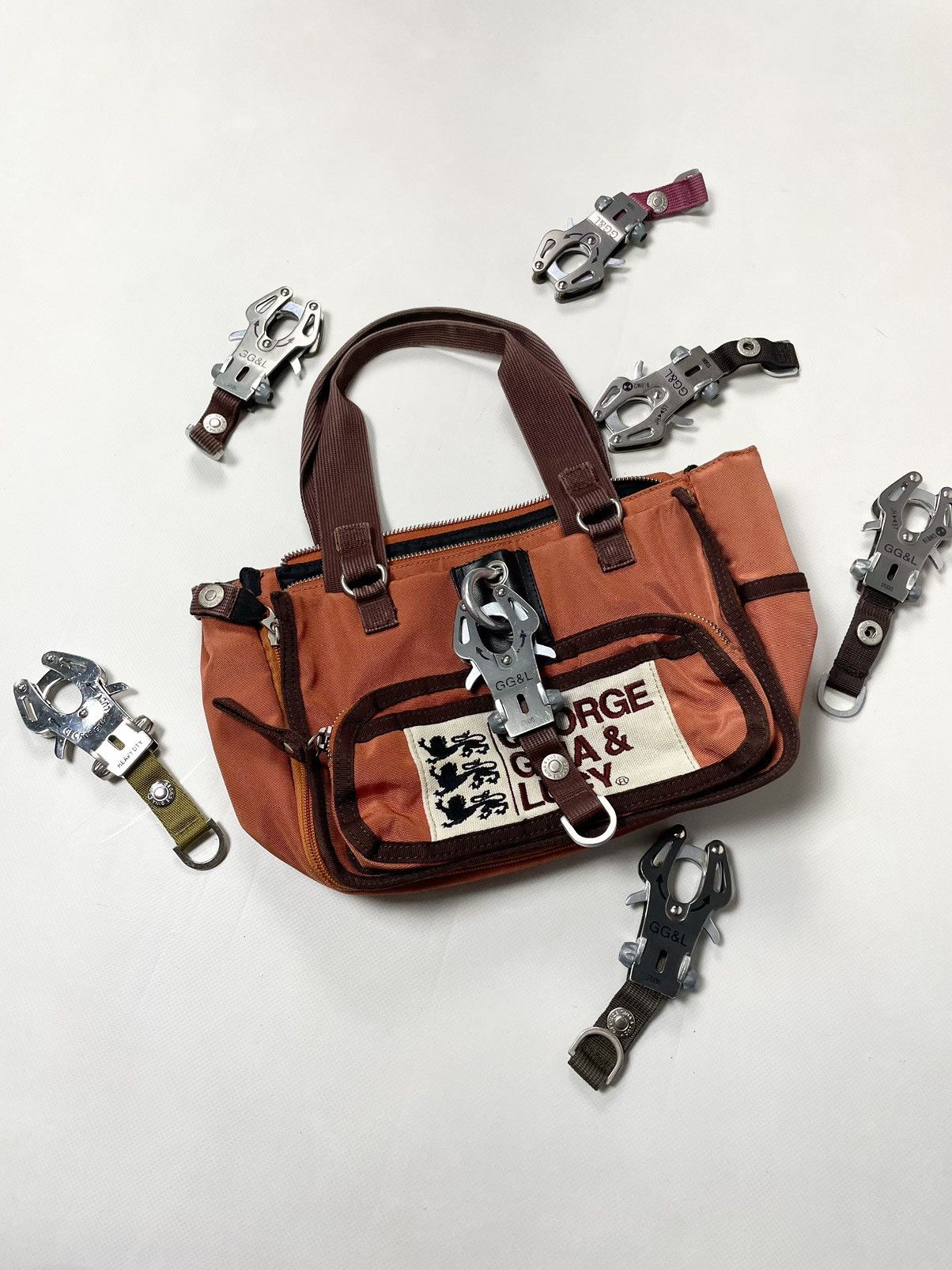 Japanese Brand George Gina & Lucy Vintage Orange Alyx Carabiner Bag GGL Size ONE SIZE - 2 Thumbnail