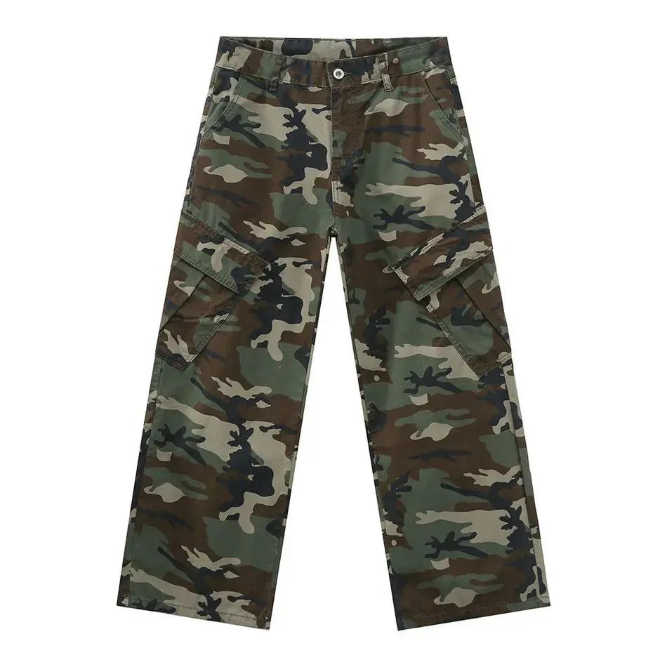 Japanese Brand Retro loose camouflage pocket jeans Size US 32 / EU 48 - 6 Thumbnail