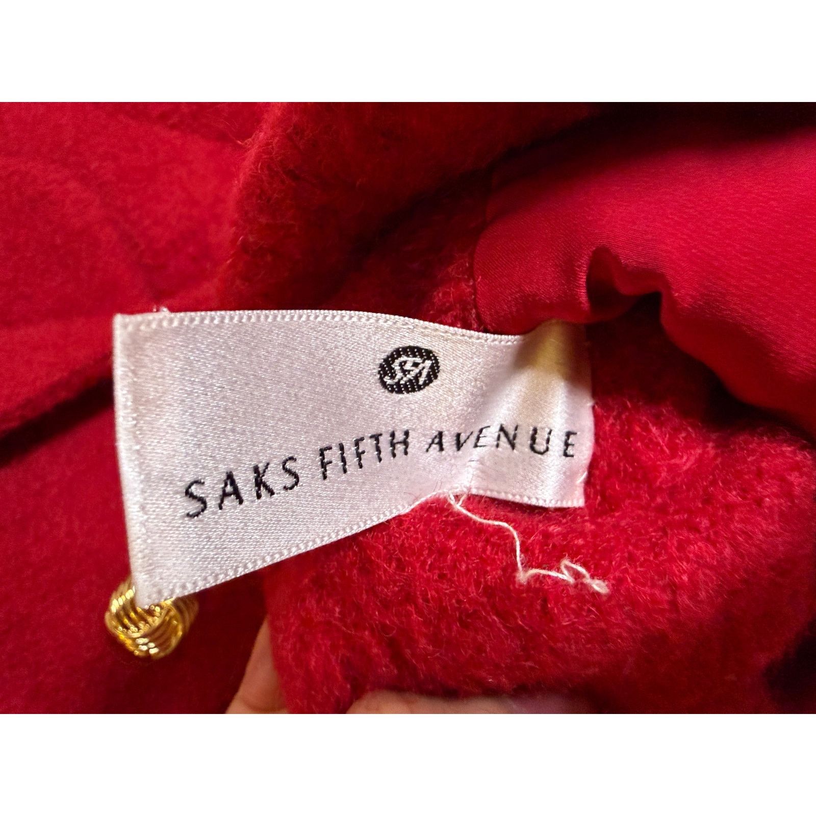Bill Blass Bill Blass Saks Fifth Av Red Blazer W/ Gold Buttons Size S / US 4 / IT 40 - 4 Thumbnail