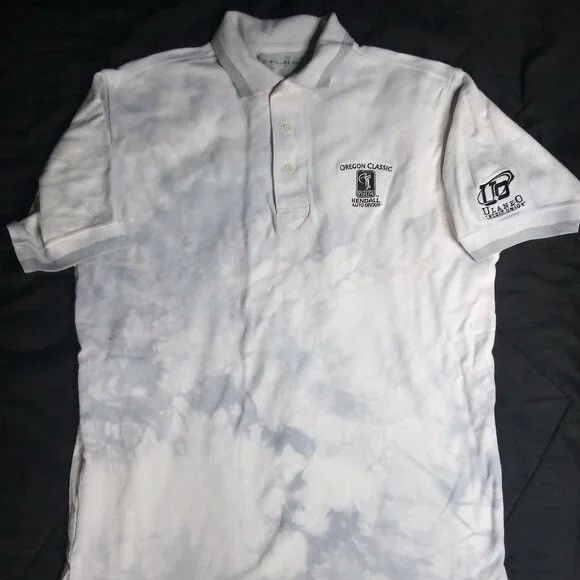 Vintage Vintage Nicklaus Oregon Classic Golf Tie Dye Polo Shirt Size US L / EU 52-54 / 3 - 2 Thumbnail