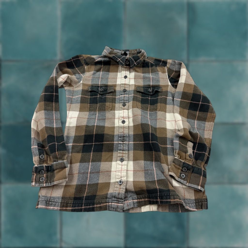 Patagonia Patagonia Shirt Womens 2 Brown Plaid Flannel Button Front Long Sleeve Top Size XS / US 0-2 / IT 36-38 - 1 Thumbnail